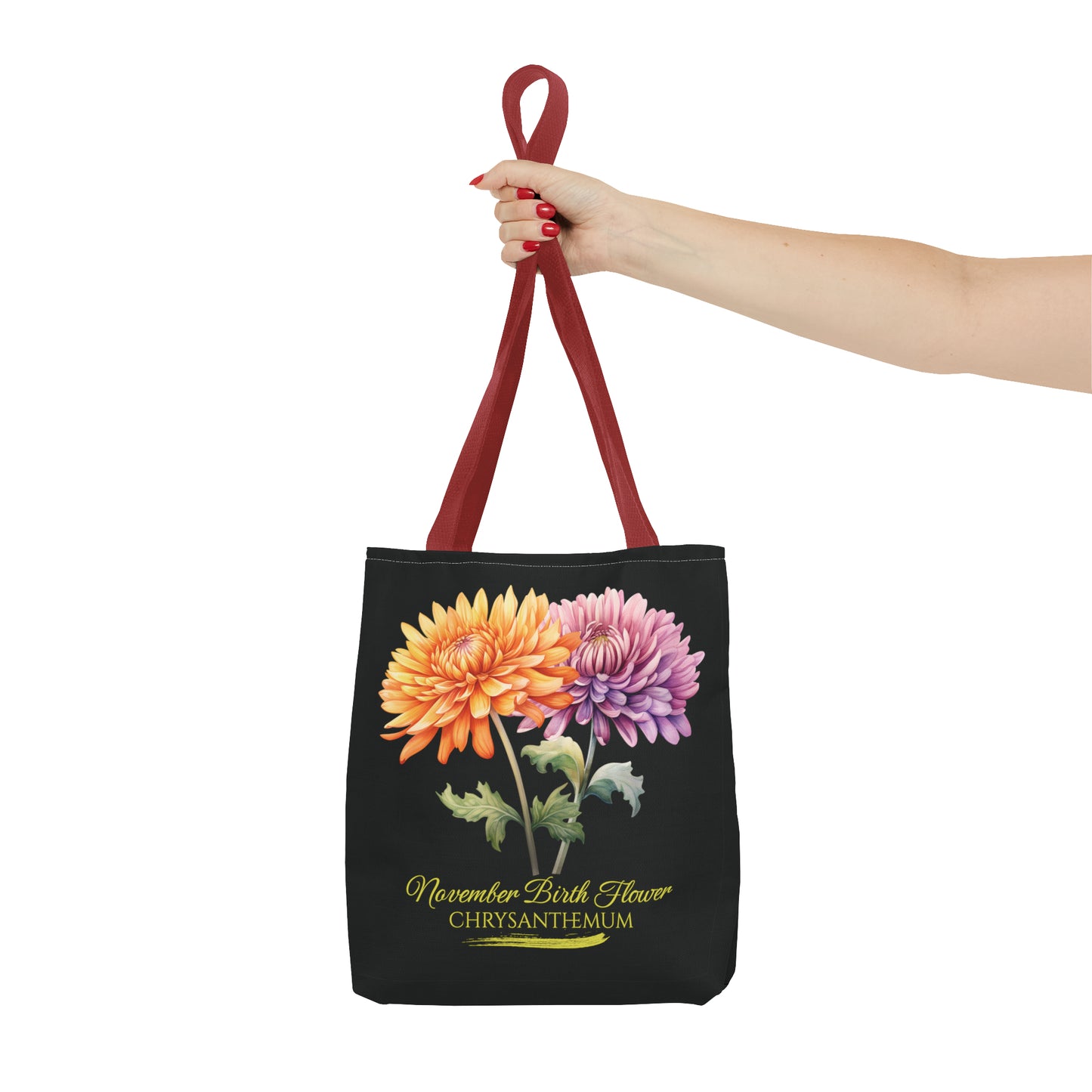 November Birth Flower: Chrysanthemum - Tote Bag (AOP)