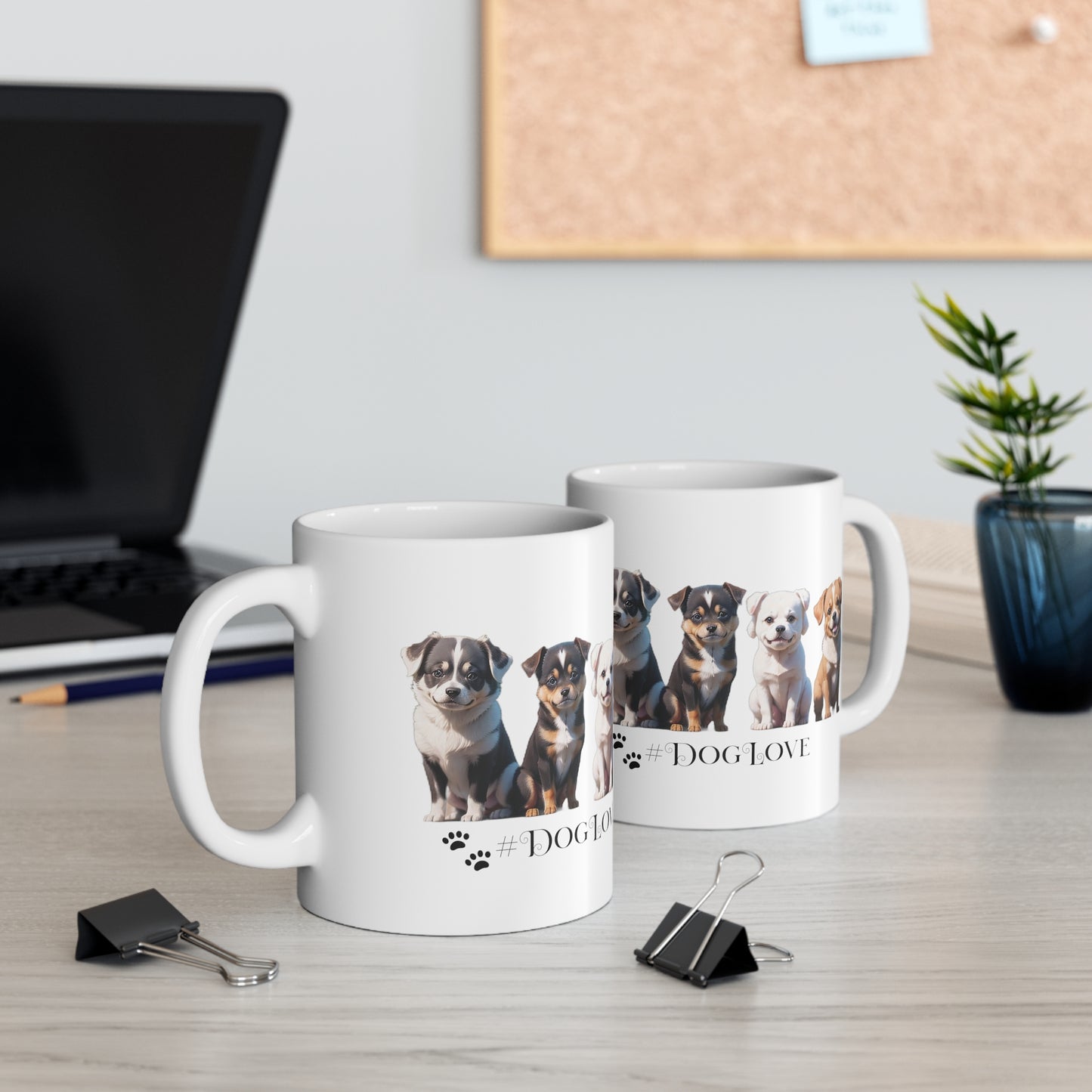 Ceramic Mug 11oz: #DogLove