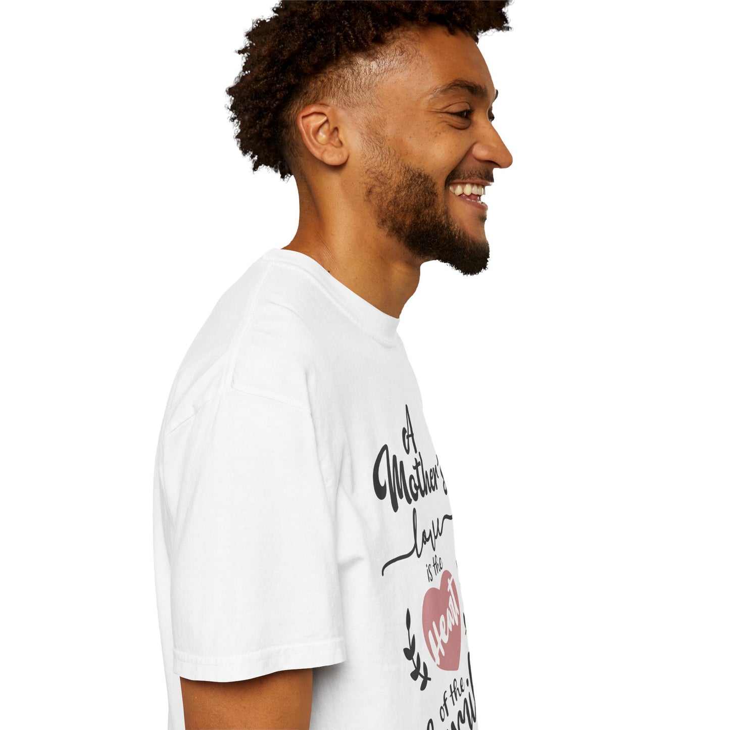 Mother's love is the heart of the family - Unisex Garment-Dyed T-shirt