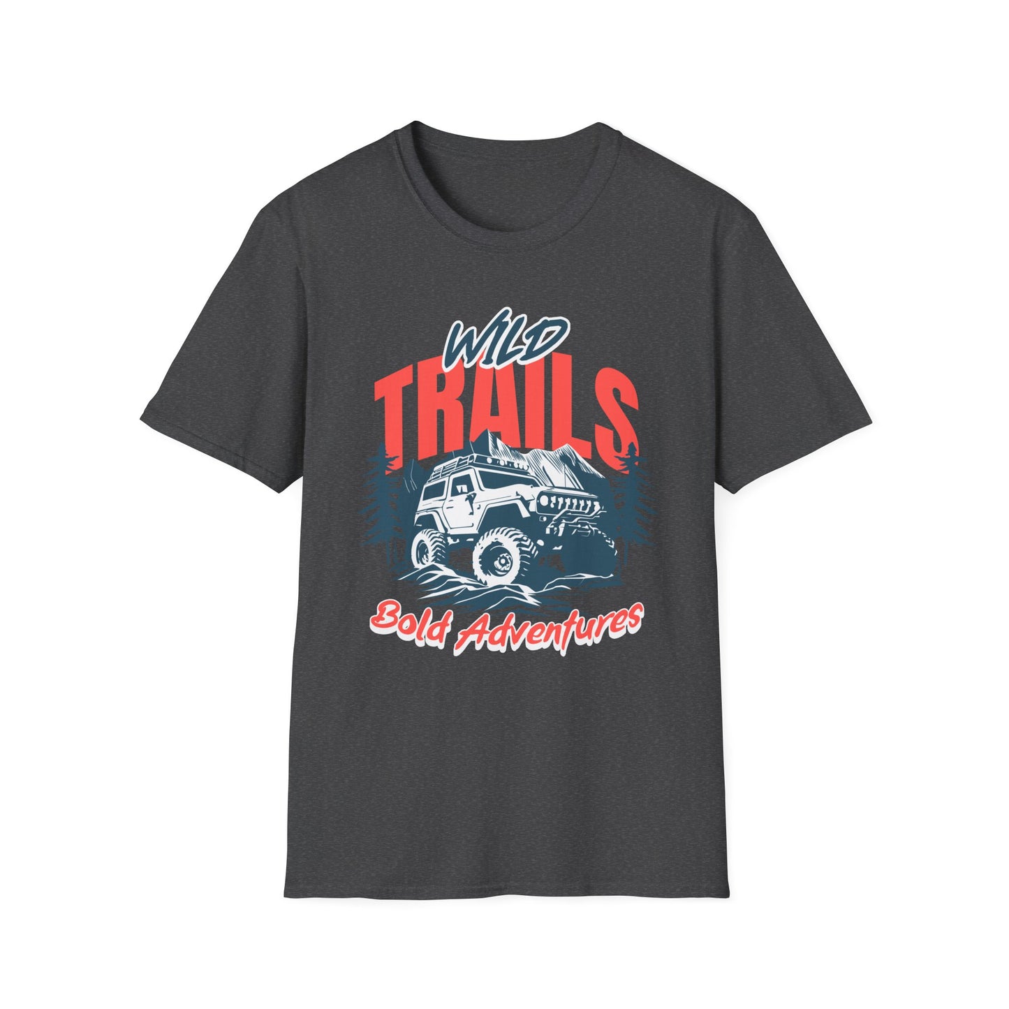 Adventure Trails Unisex T-Shirt, Outdoors Nature Tee, Hiking Wanderlust Shirt, Wilderness Exploration Top, Mountain Camping Apparel