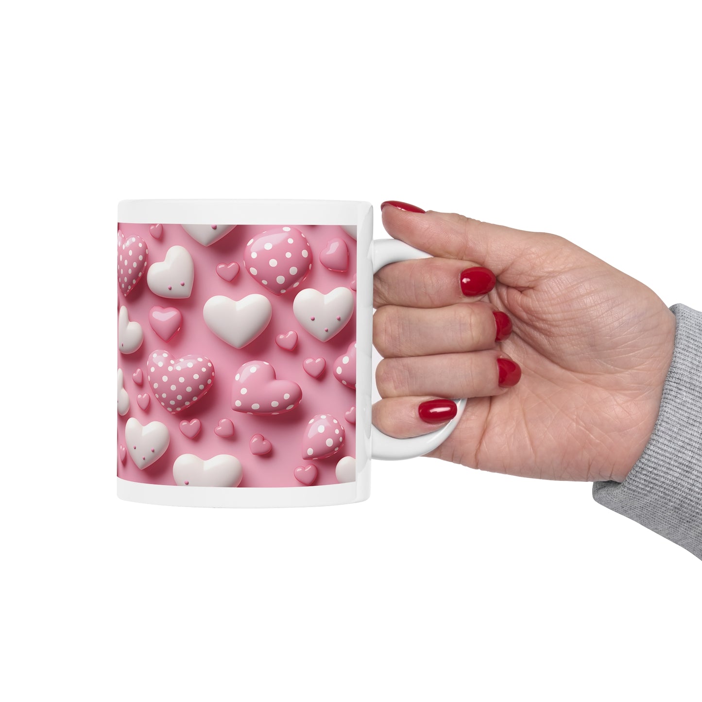 Valentine's Candy Heart: Ceramic Mug 11oz