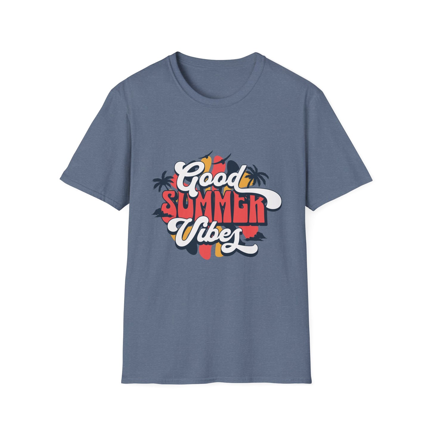 Summer Vibes T-Shirt, Good Summer Vibes Tee, Unisex Graphic Shirt, Beachwear, Vacation Outfit, Casual Wear, Gift Idea