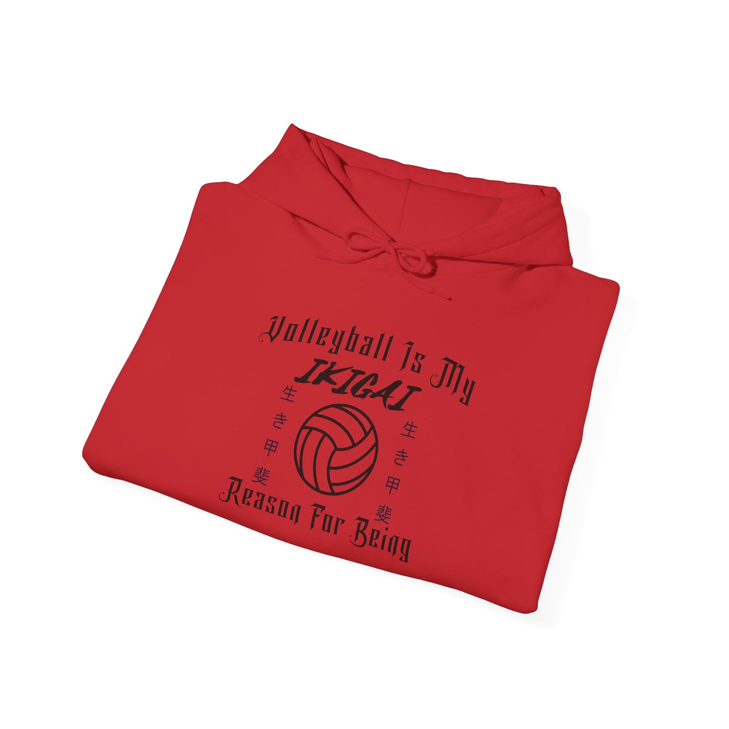 Volleyball Is My IKIGAI: Unisex Heavy Blend™ Hooded Sweatshirt