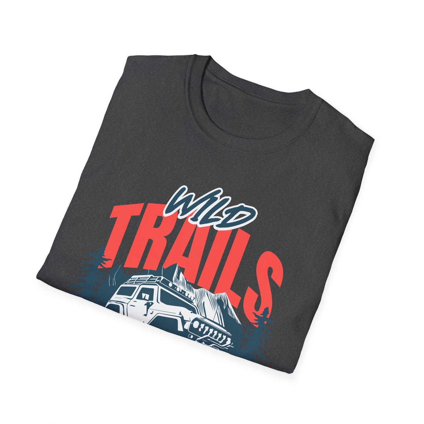 Adventure Trails Unisex T-Shirt, Outdoors Nature Tee, Hiking Wanderlust Shirt, Wilderness Exploration Top, Mountain Camping Apparel