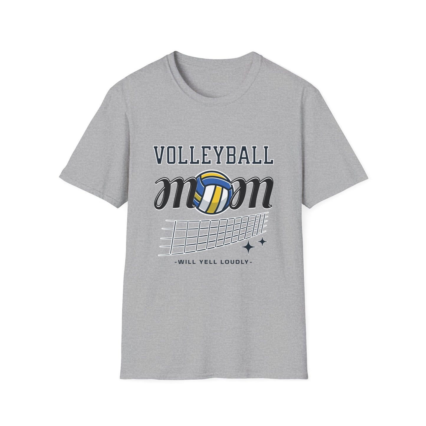 Volleyball Mom T-Shirt | Soft Unisex Tee for Sports Moms | Great for Gifts, Teamwear, Casual Outings, and Holidays
