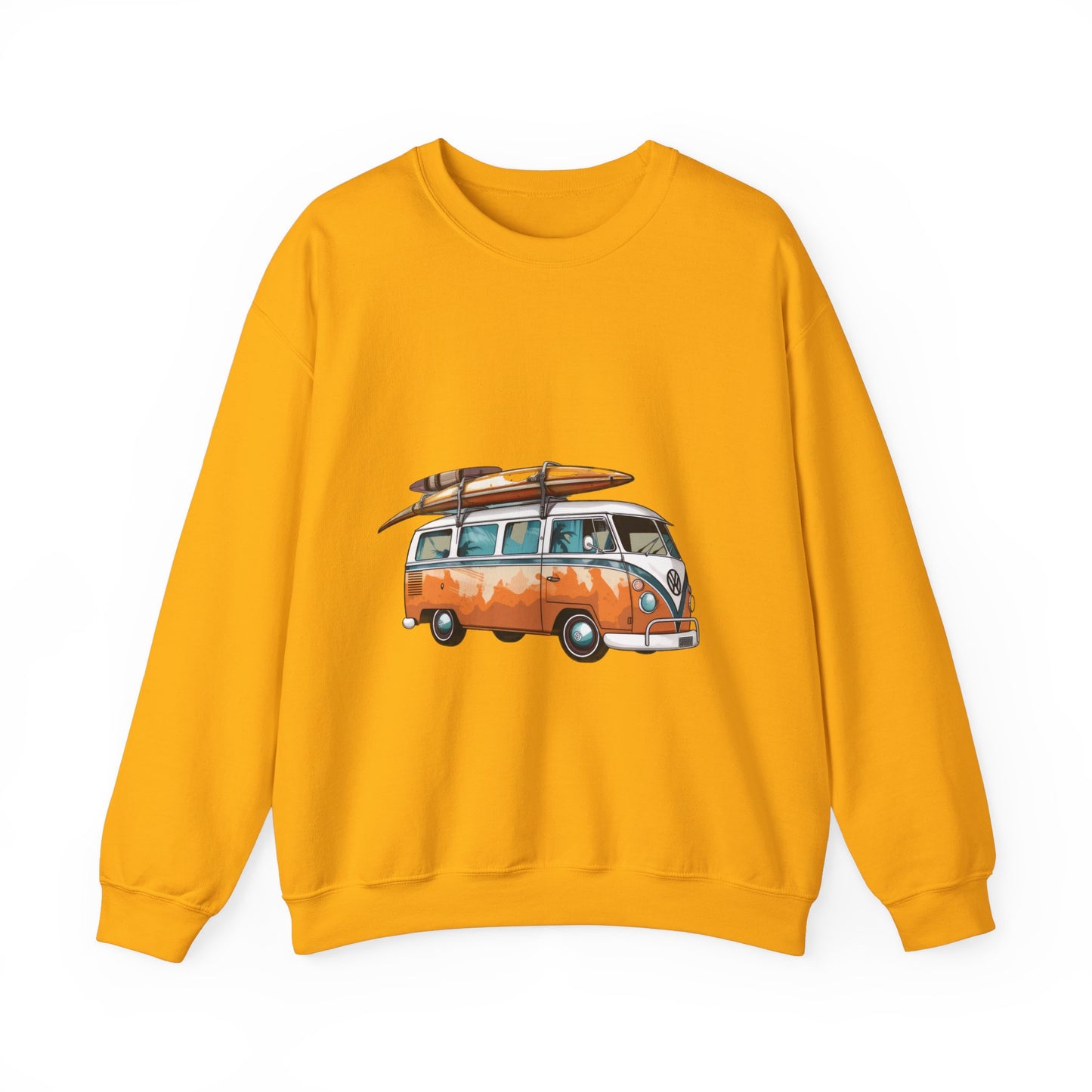 Retro Surf Van - Unisex Heavy Blend™ Crewneck Sweatshirt
