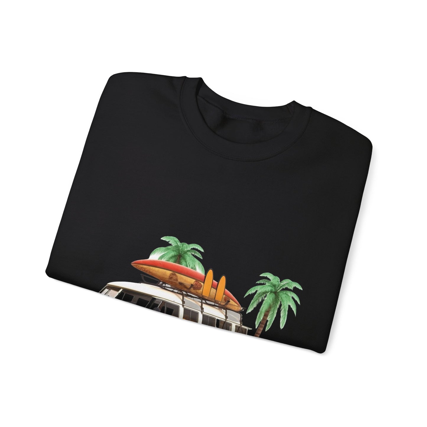 Retro Surf Van - Unisex Heavy Blend™ Crewneck Sweatshirt