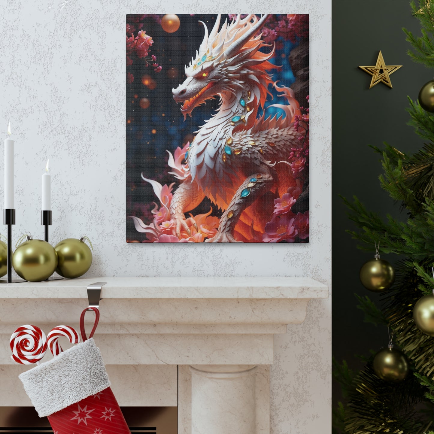 The Protector Dragon: Canvas Gallery Wraps