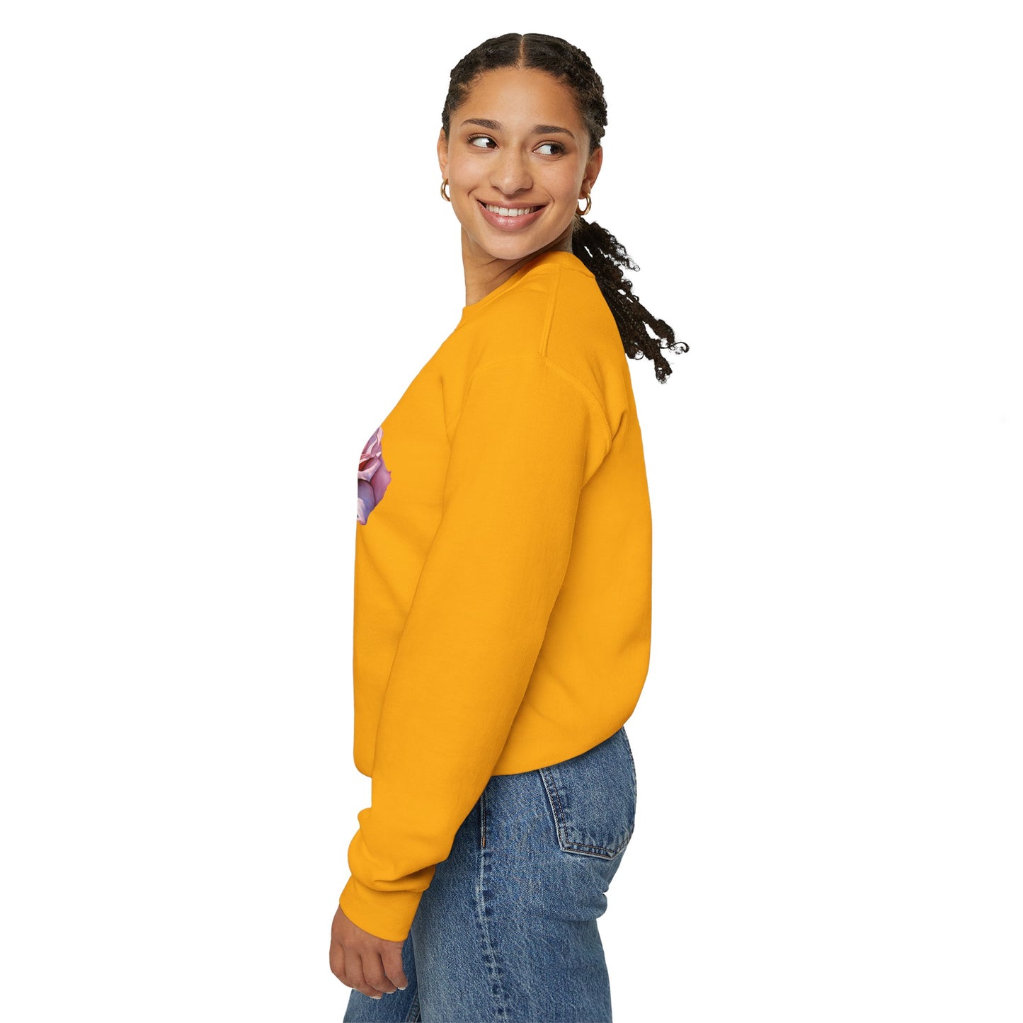 June Birth Flower (Rose) - Unisex Heavy Blend™ Crewneck Sweatshirt