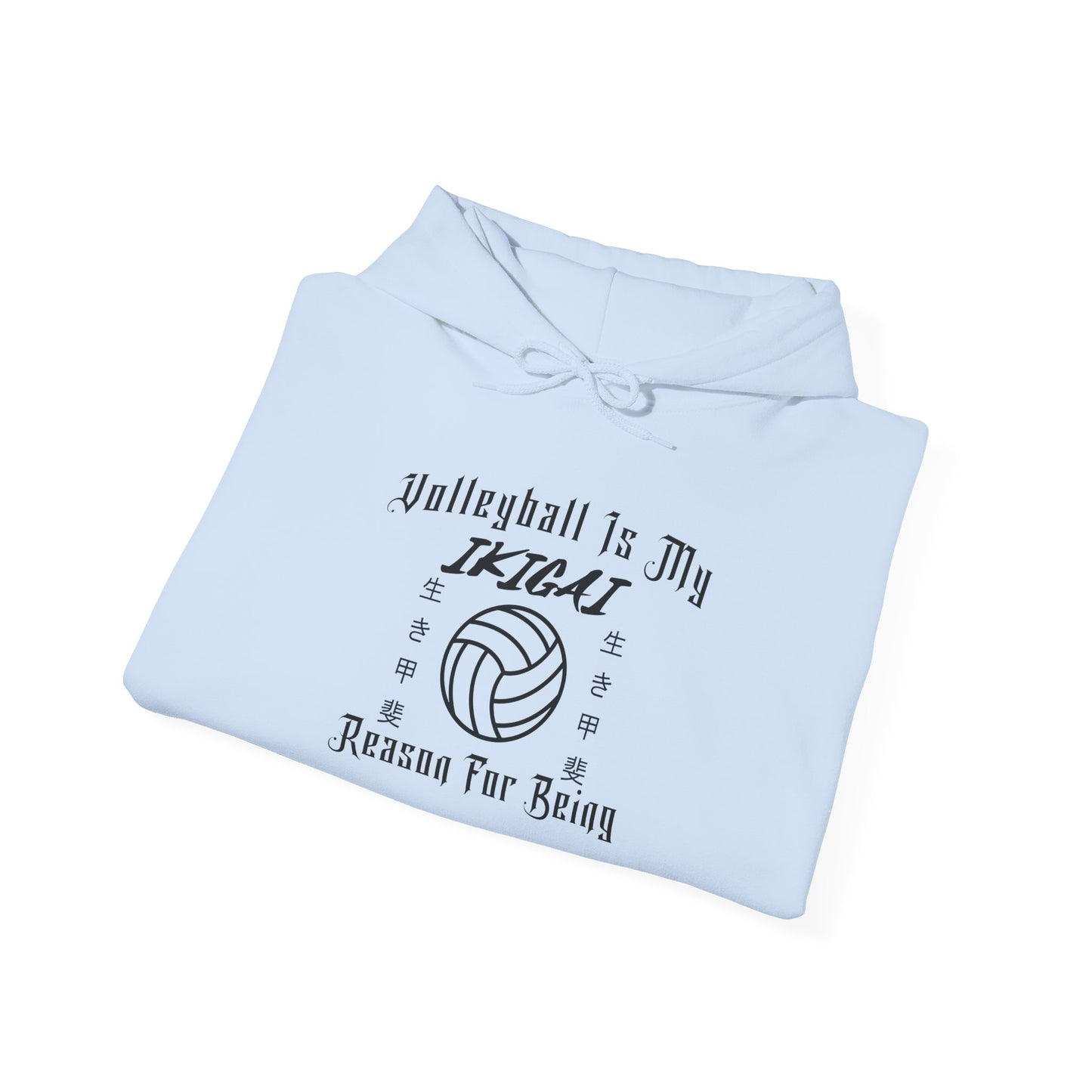 Volleyball Is My IKIGAI: Unisex Heavy Blend™ Hooded Sweatshirt