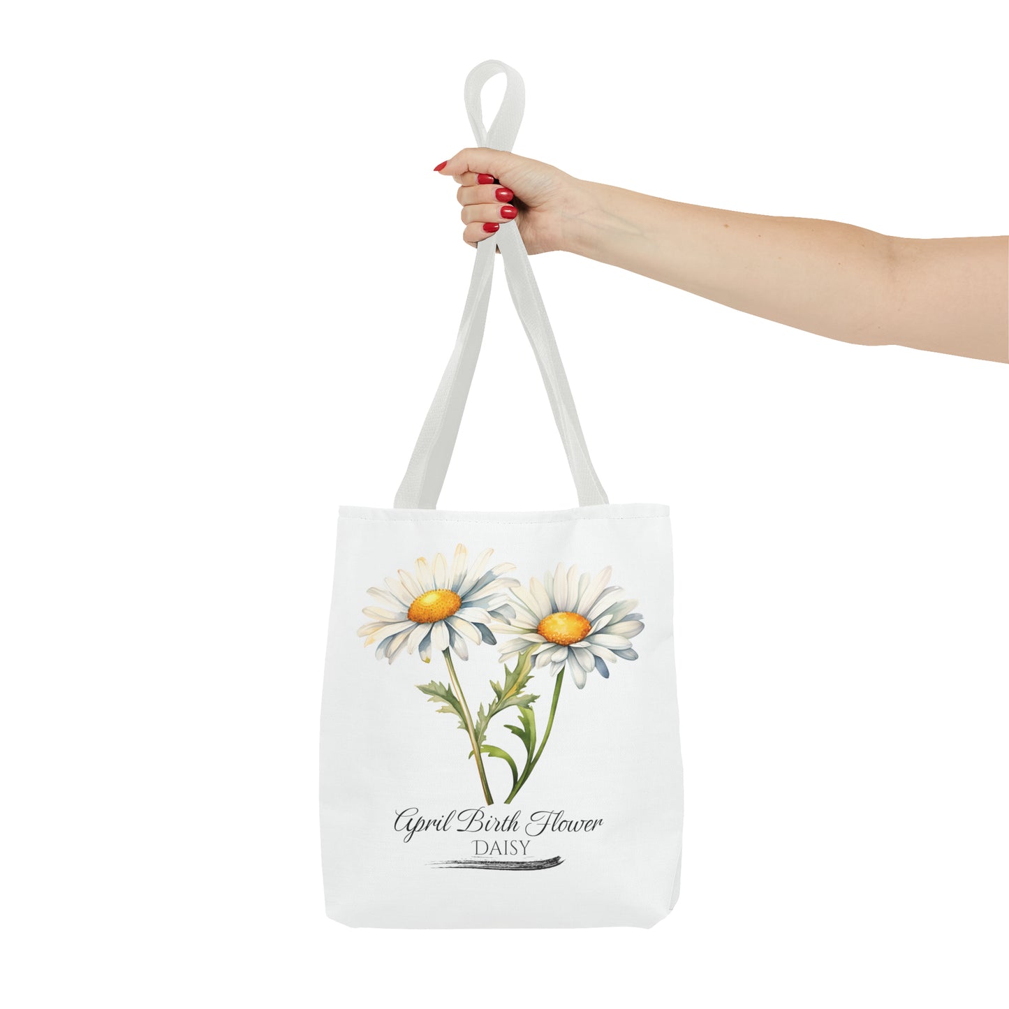 April Birth Flower: Daisy - Tote Bag (AOP)