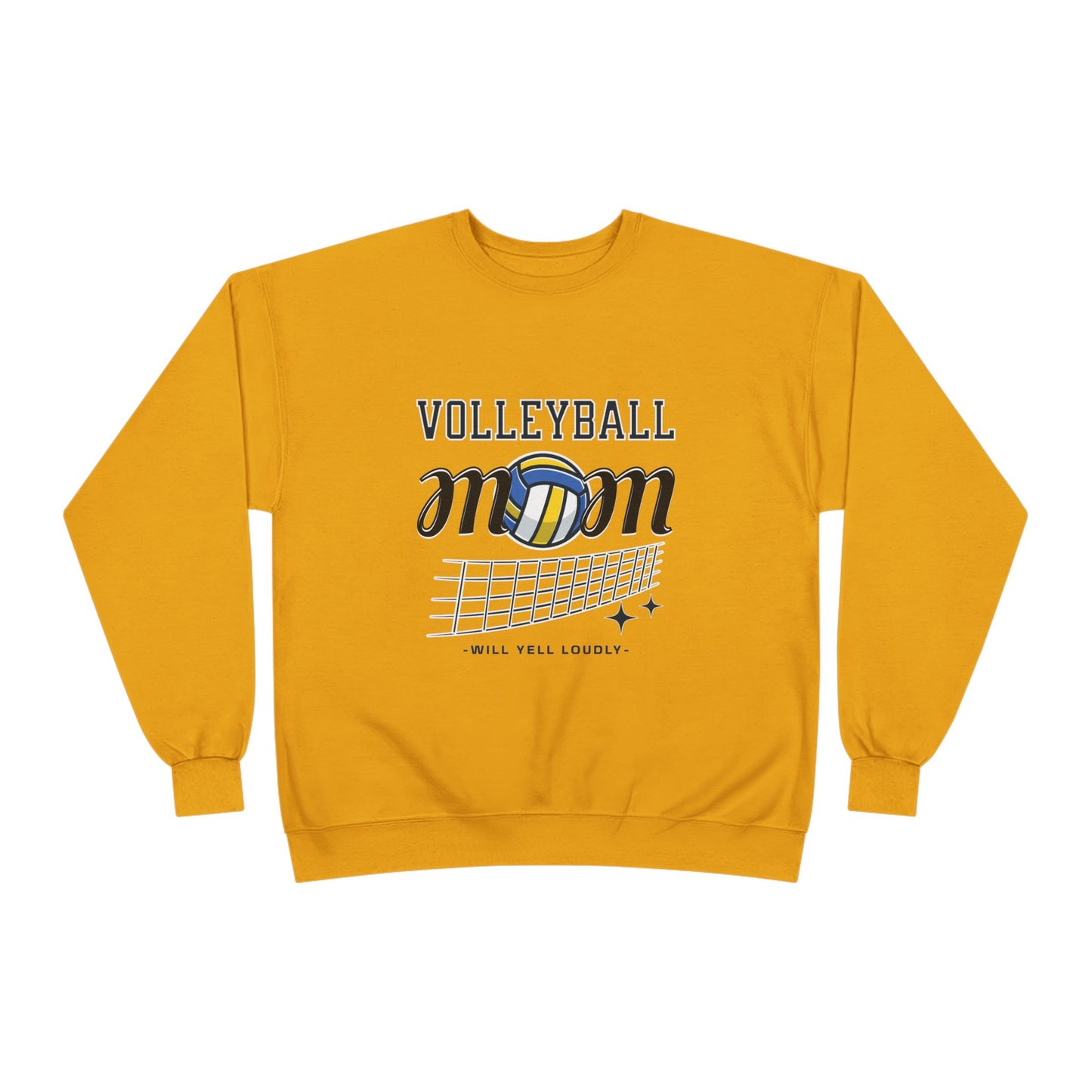 Volleyball Mom Eco-Friendly Crewneck Sweatshirt, Mother's Day Gift, Sports Apparel, Gamer Sweatshirt, Family Celebration Wear