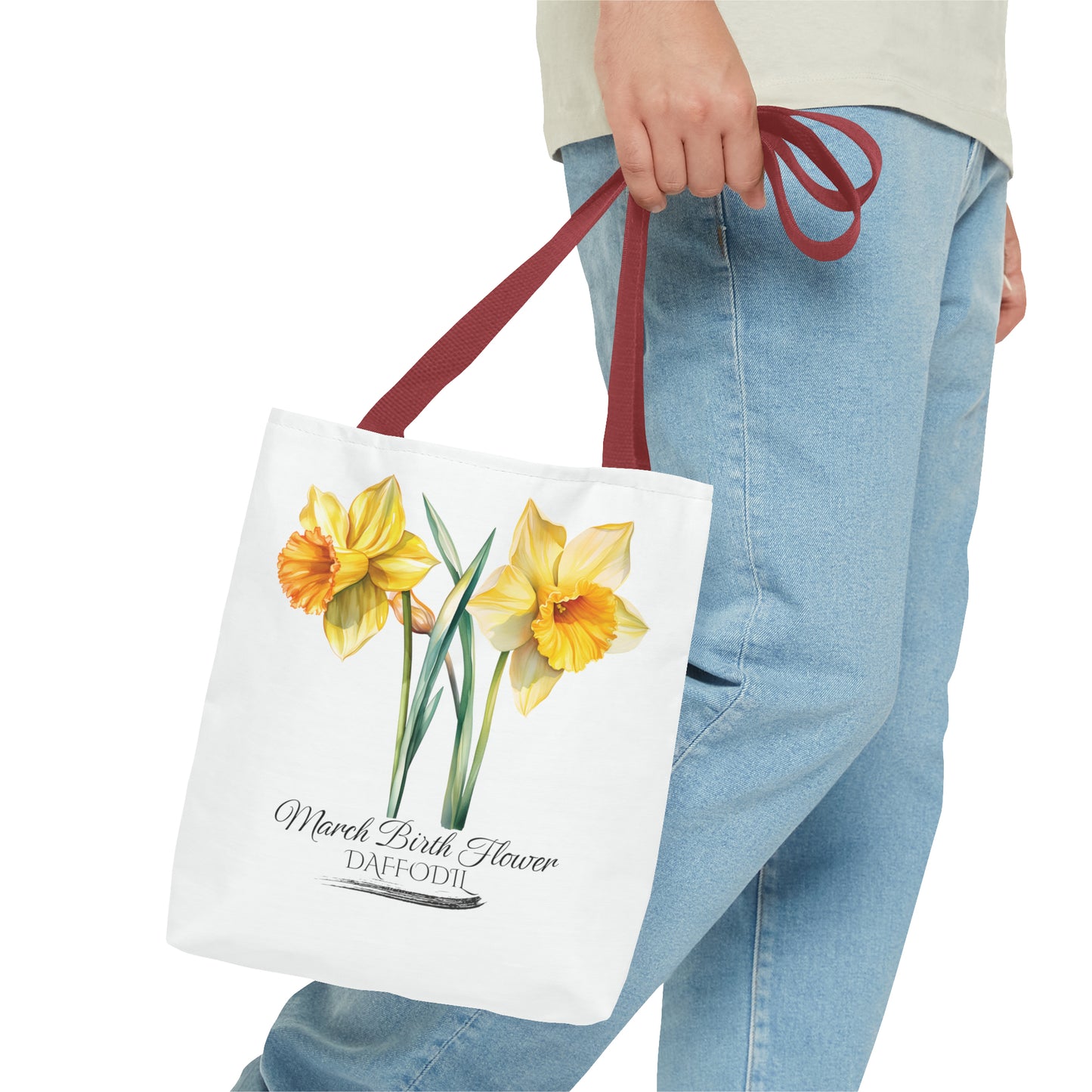 March Birth Flower: Daffodil - Tote Bag (AOP)