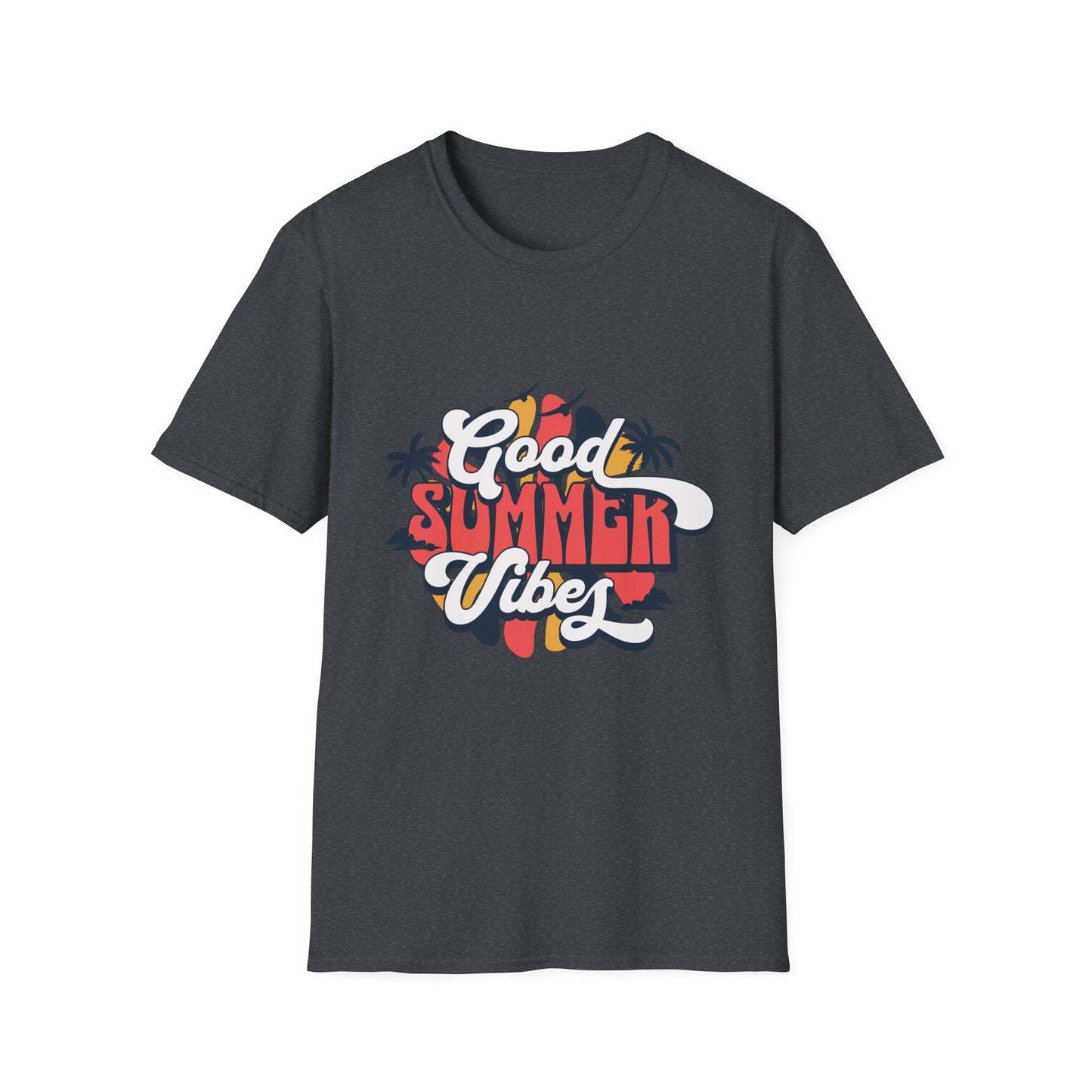 Summer Vibes T-Shirt, Good Summer Vibes Tee, Unisex Graphic Shirt, Beachwear, Vacation Outfit, Casual Wear, Gift Idea