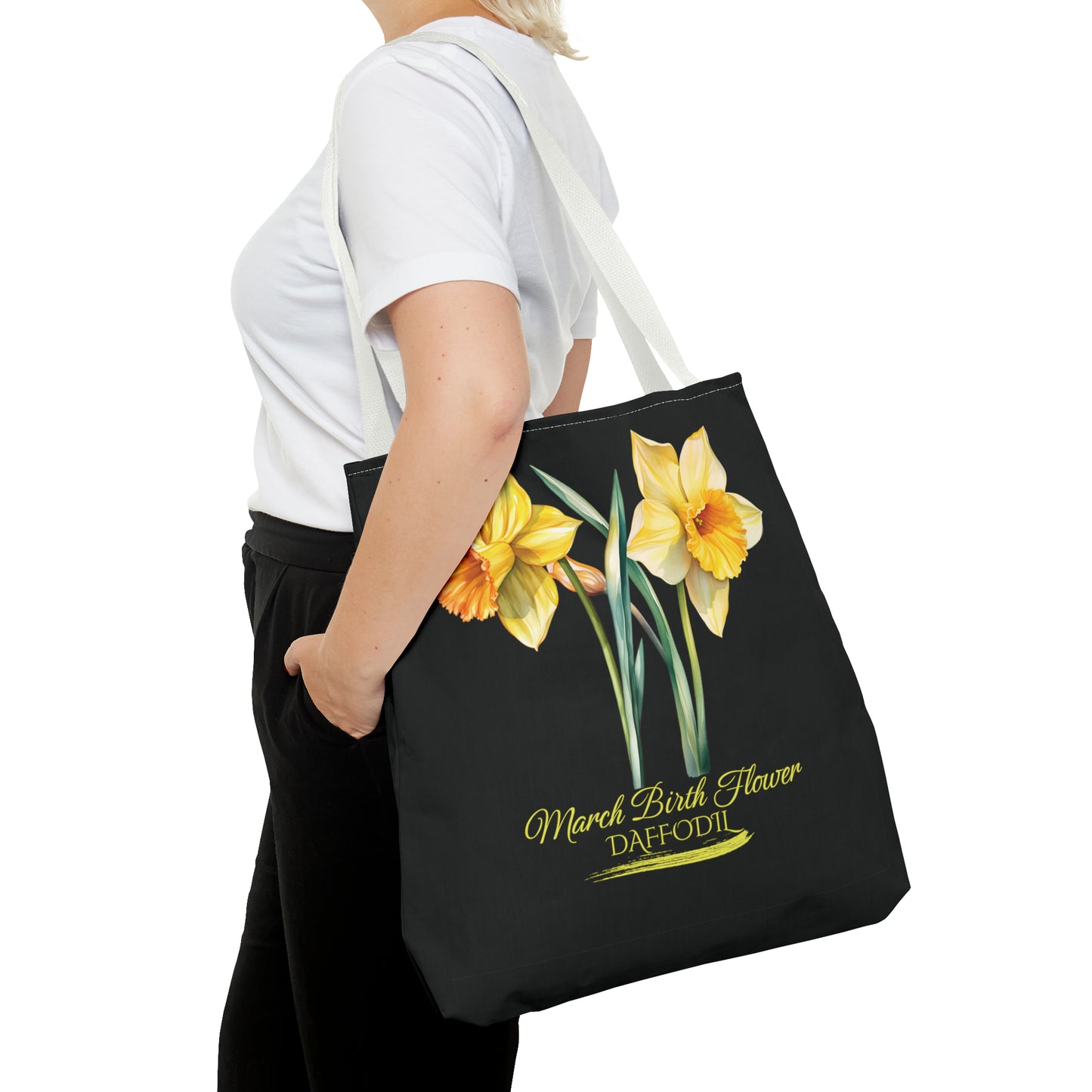 March Birth Flower: Daffodil - Tote Bag (AOP)