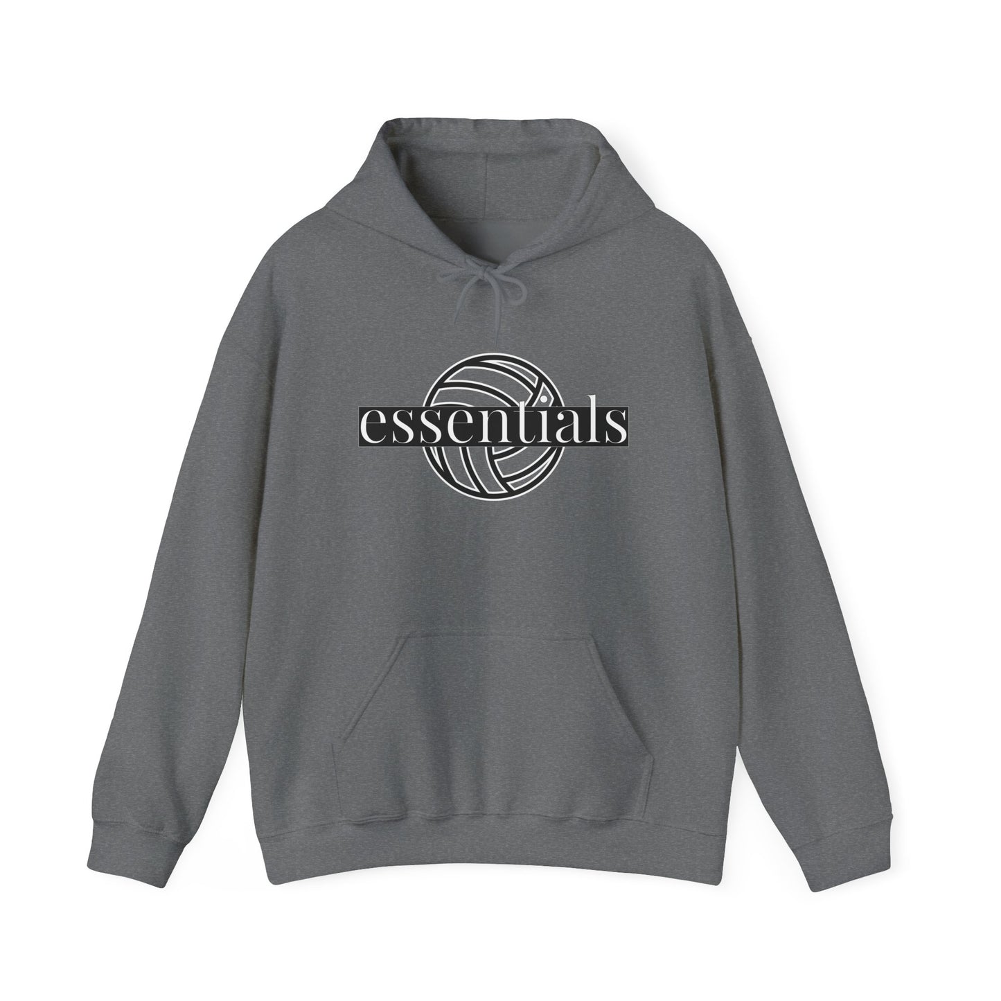 Volleyball Essentials Hoodie, Unisex Sweatshirt for Players, Casual Wear, Sports Apparel, Gift for Volleyball Lovers, Comfortable Warmth