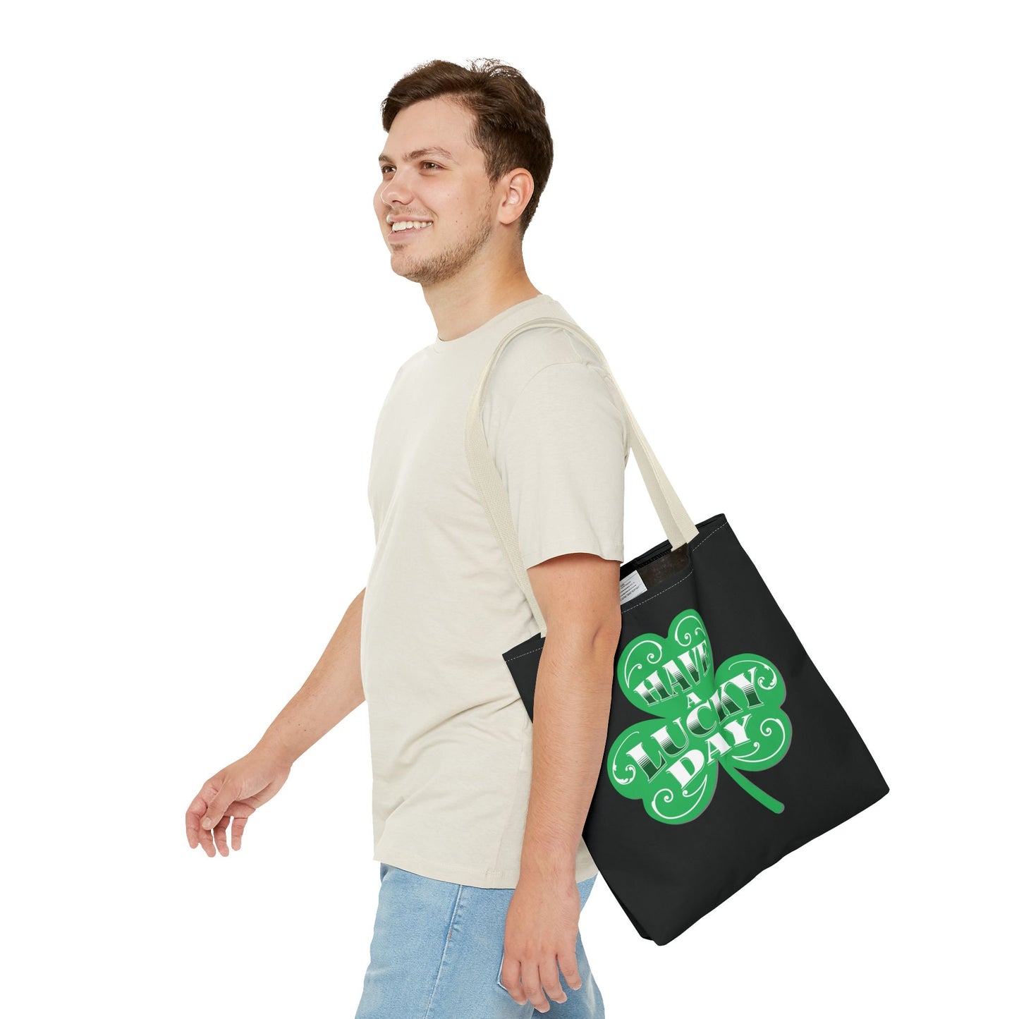 St. Patrick's Day Tote Bag | Lucky Clover Design, Reusable Shopping Bag, Eco-Friendly Gift, Holiday Accessory