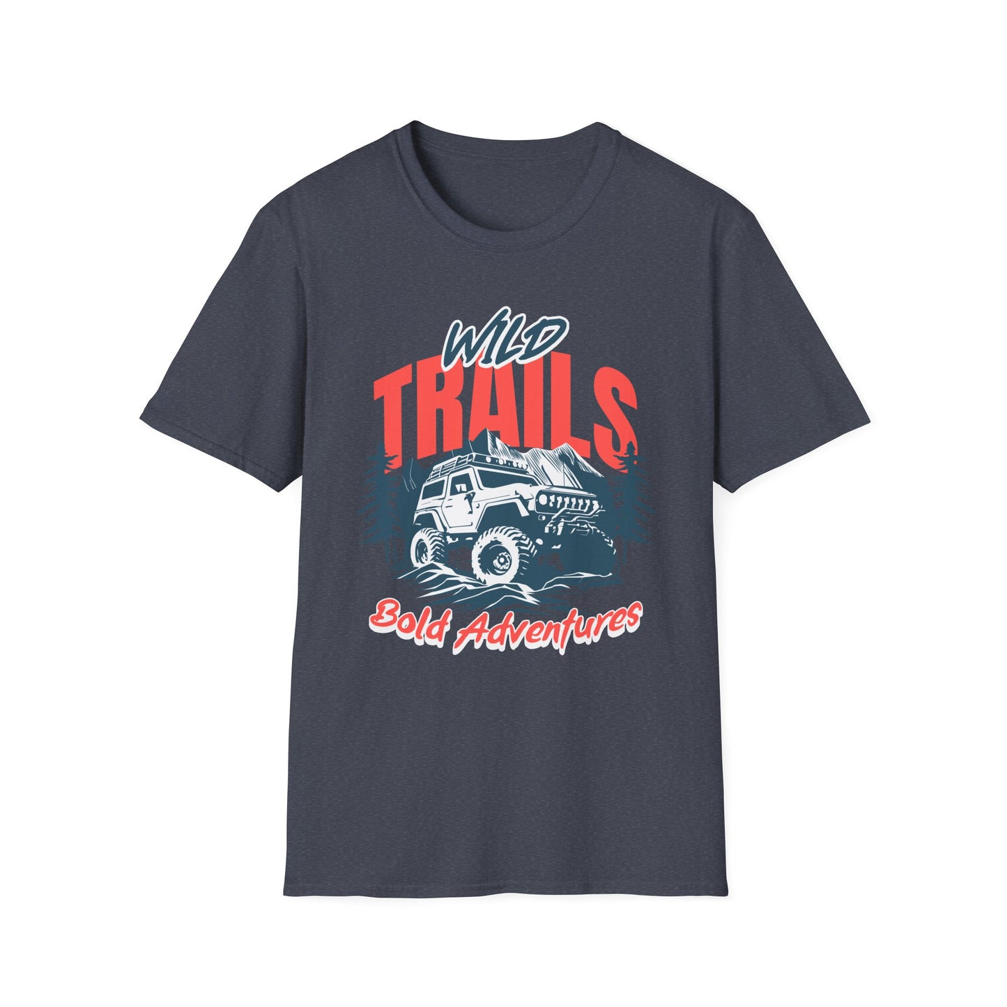 Adventure Trails Unisex T-Shirt, Outdoors Nature Tee, Hiking Wanderlust Shirt, Wilderness Exploration Top, Mountain Camping Apparel