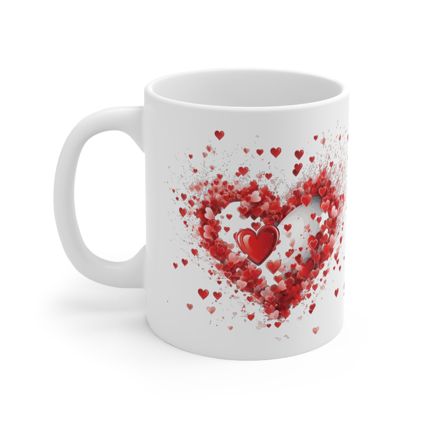 Valentine's Love & Hearts: Ceramic Mug 11oz