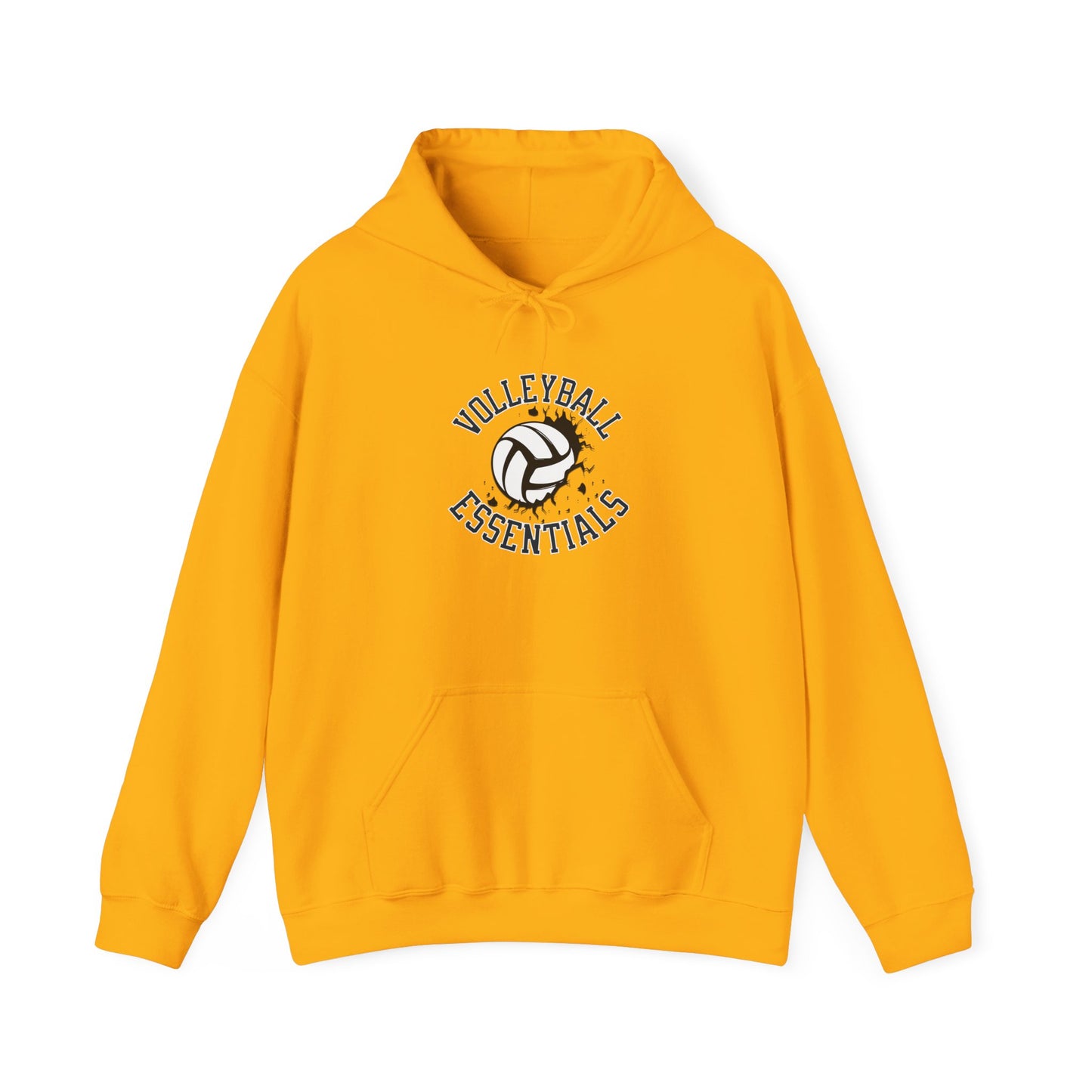 Volleyball Essentials Hoodie, Unisex Heavy Blend Sweatshirt for Players, Sporty Gift, Workout Wear, Casual Comfort