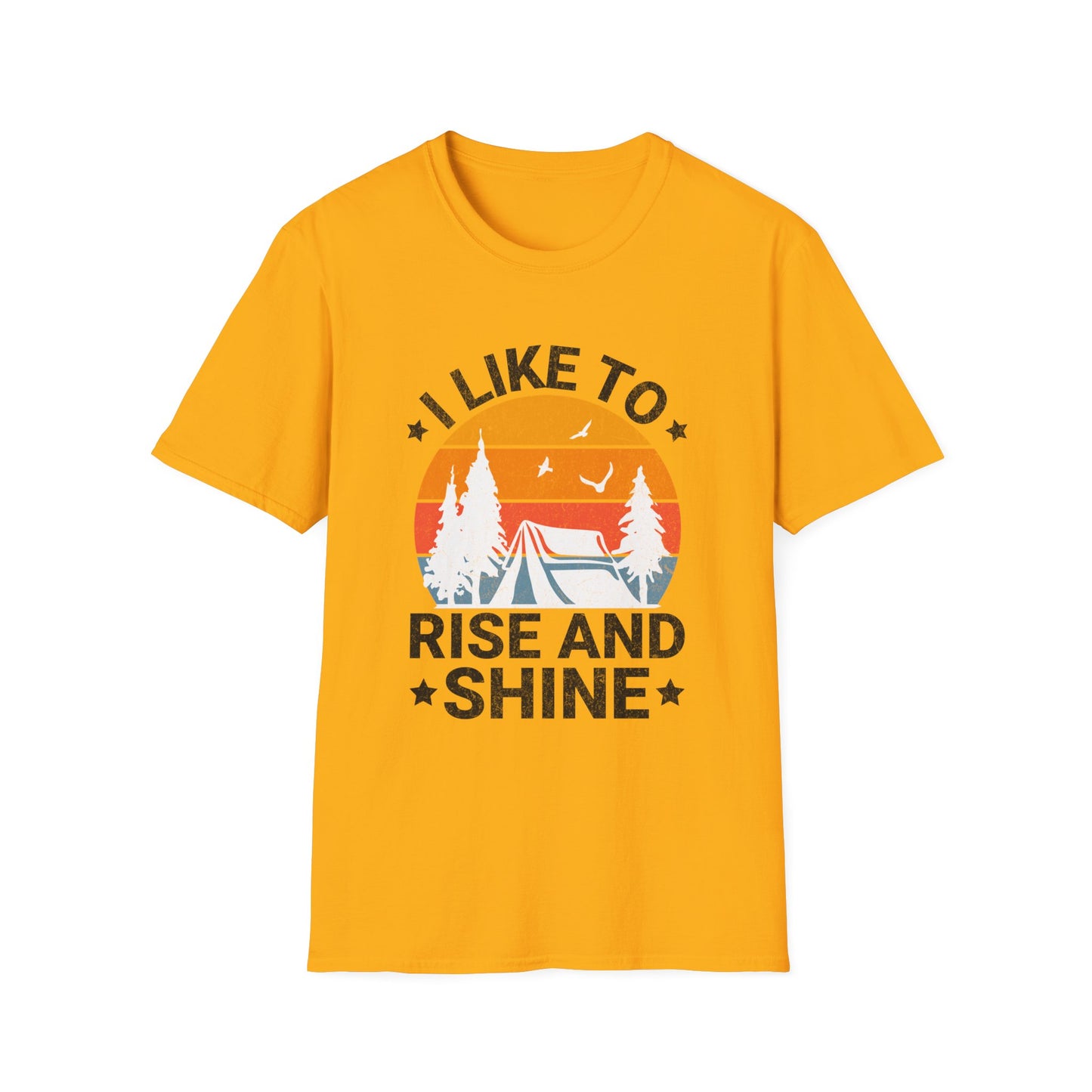 Rise And Shine Graphic Tee, Morning Person Shirt, Positive Vibes T-Shirt, Inspirational Quote Top, Motivational Clothing, Coffee Lover Gift