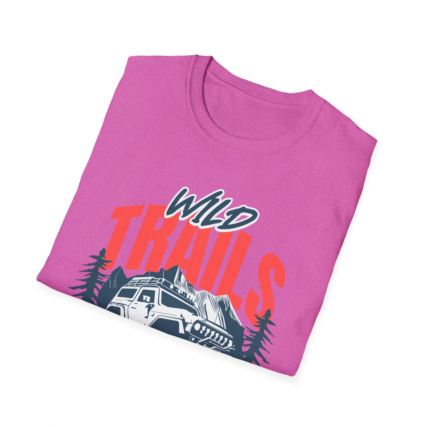 Adventure Trails Unisex T-Shirt, Outdoors Nature Tee, Hiking Wanderlust Shirt, Wilderness Exploration Top, Mountain Camping Apparel