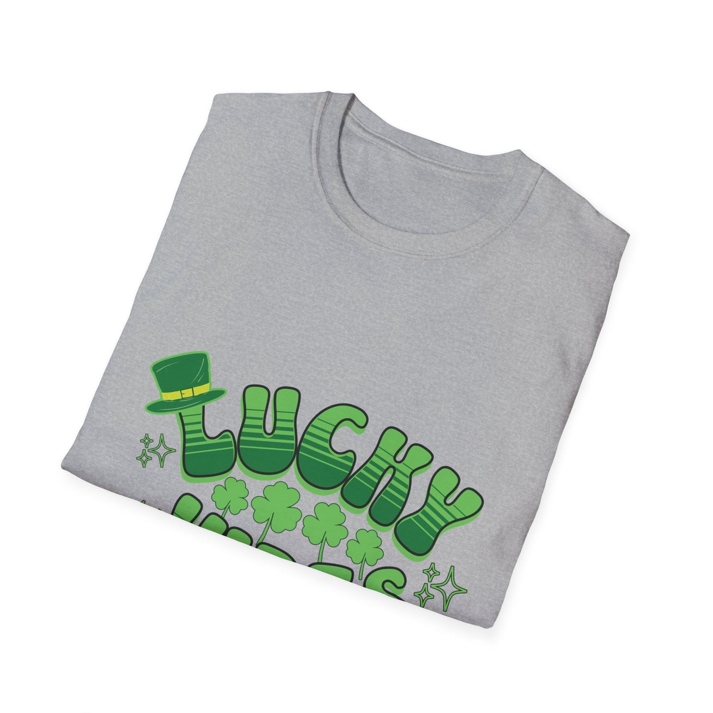 Lucky Vibes Unisex Softstyle T-Shirt - Perfect for St. Patrick's Day Celebrations