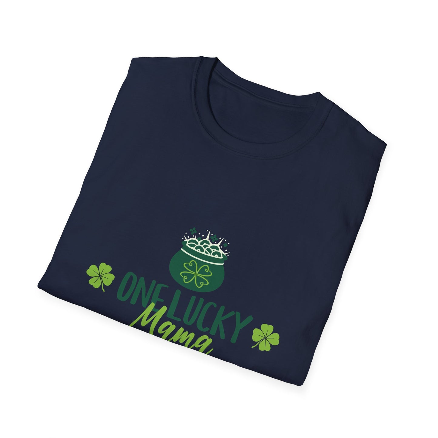 One Lucky Mama Unisex Softstyle T-Shirt for St. Patrick's Day