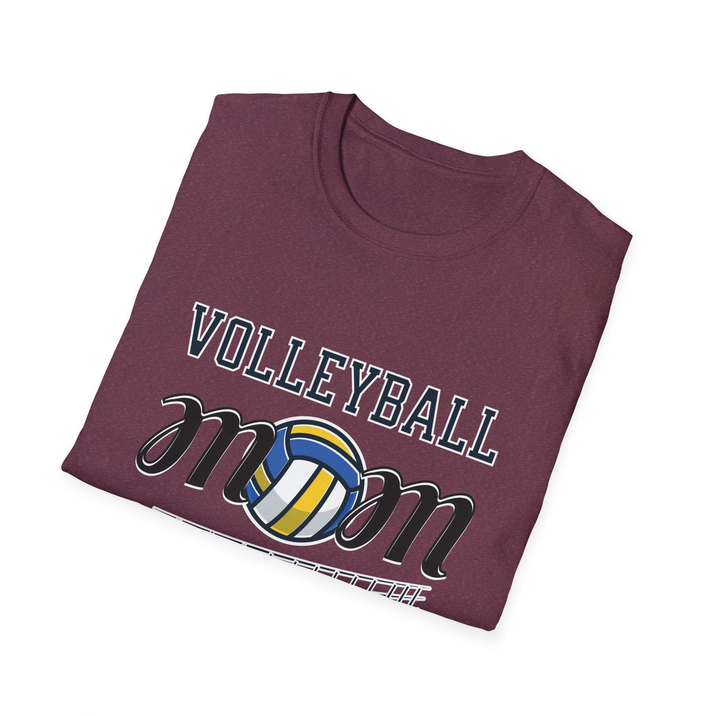 Volleyball Mom T-Shirt | Soft Unisex Tee for Sports Moms | Great for Gifts, Teamwear, Casual Outings, and Holidays