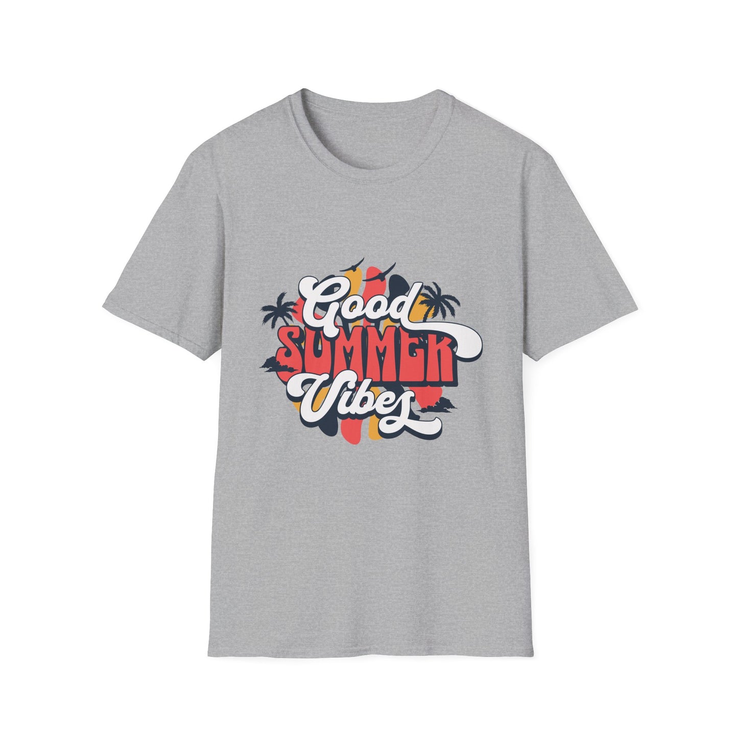Summer Vibes T-Shirt, Good Summer Vibes Tee, Unisex Graphic Shirt, Beachwear, Vacation Outfit, Casual Wear, Gift Idea