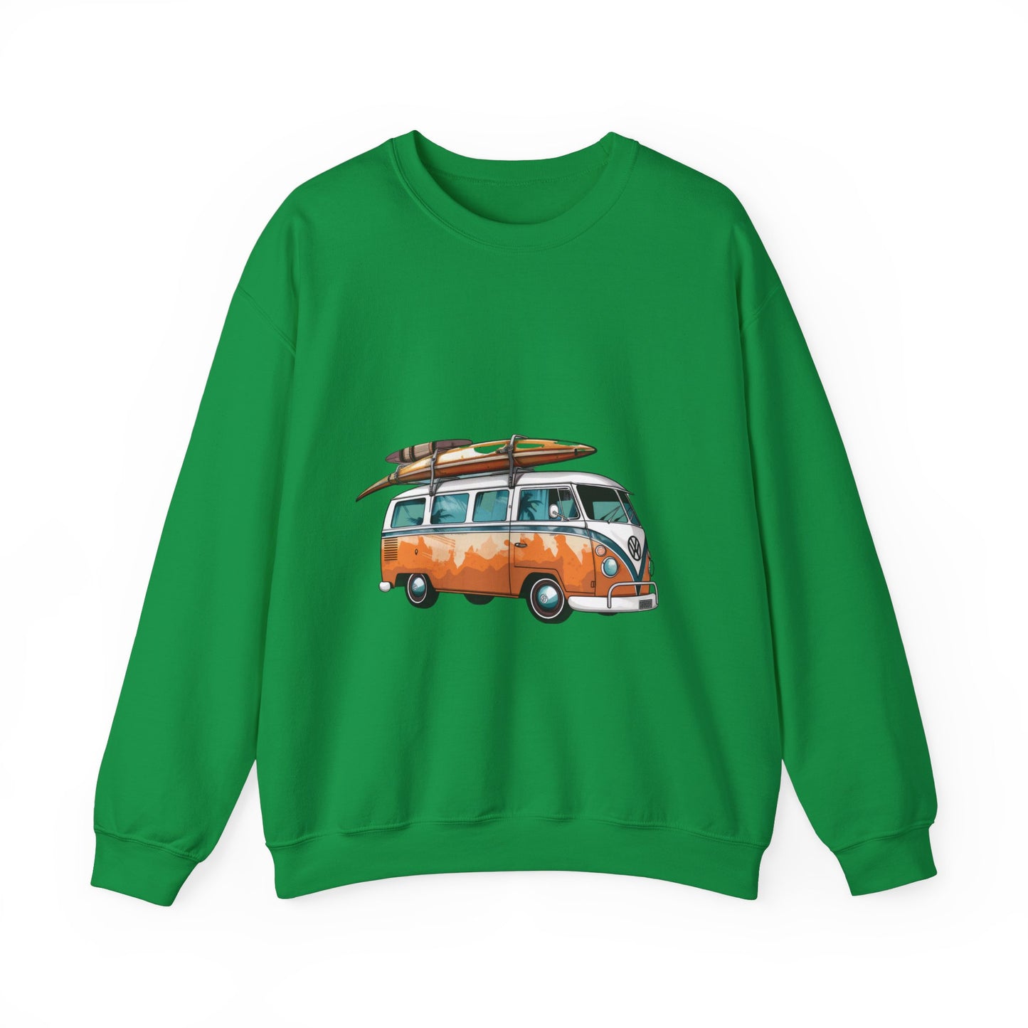 Retro Surf Van - Unisex Heavy Blend™ Crewneck Sweatshirt