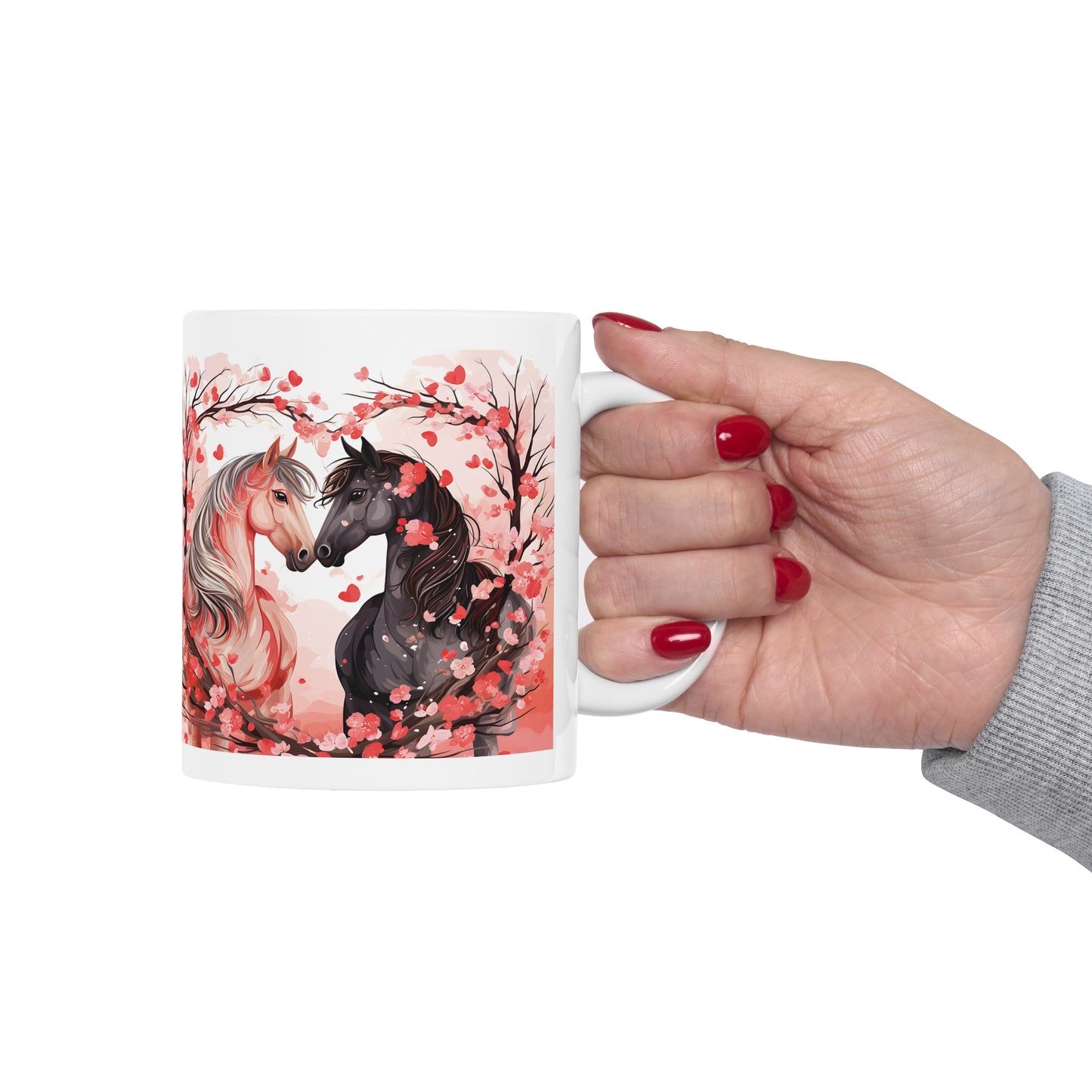 Valentine's Horse: Ceramic Mug 11oz