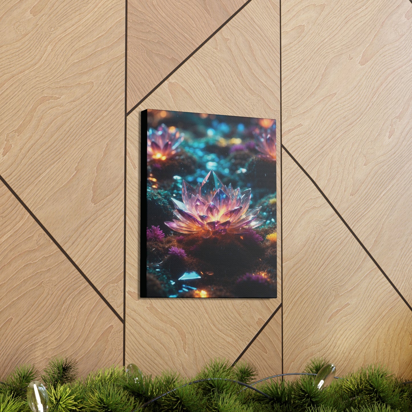 Crystal Lotus: Canvas Gallery Wraps