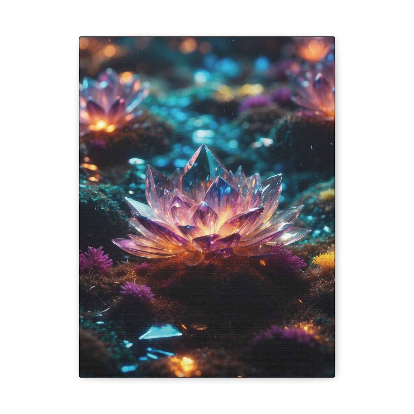 Crystal Lotus: Canvas Gallery Wraps