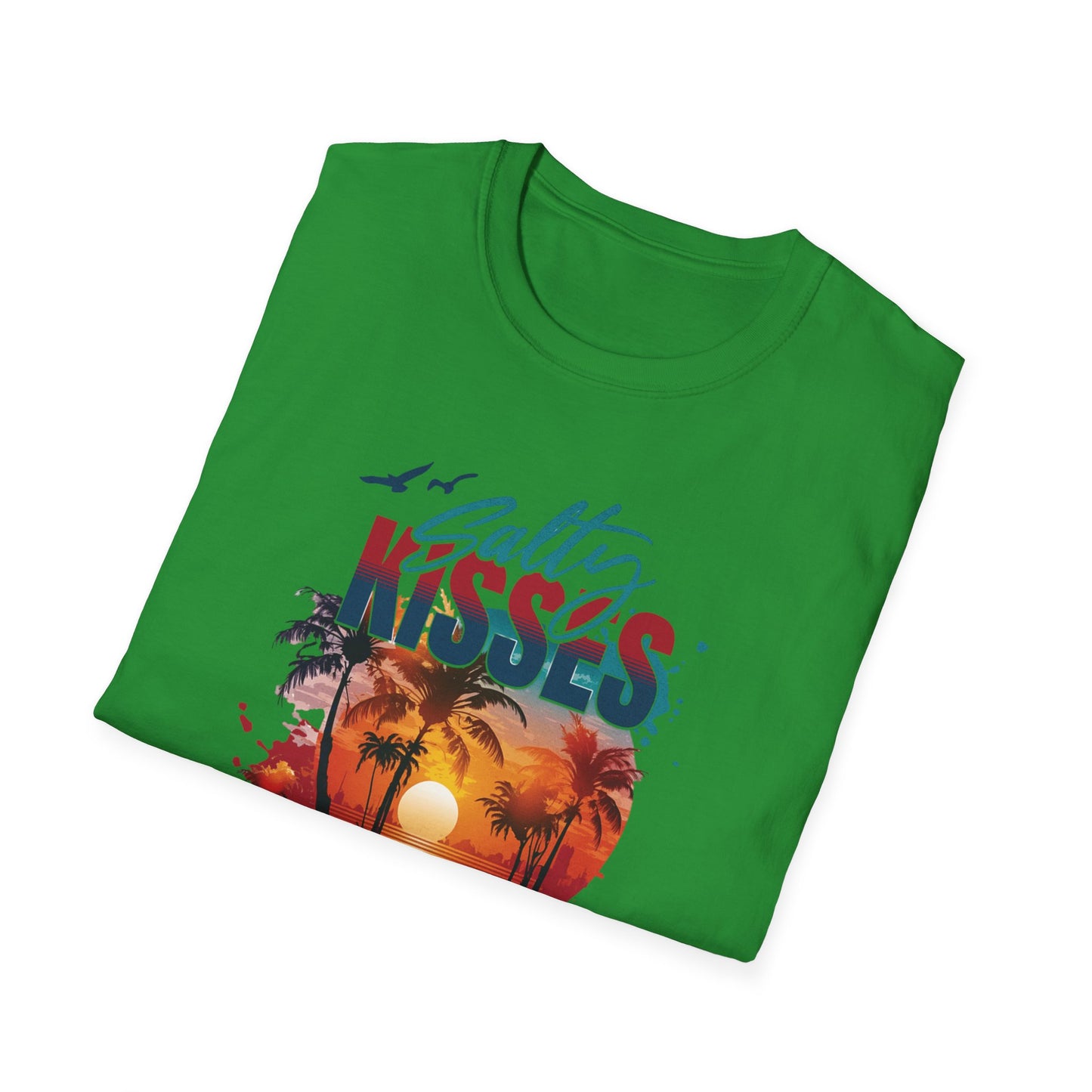 Beach Vibes T-Shirt - Salty Kisses, Ocean Wishes