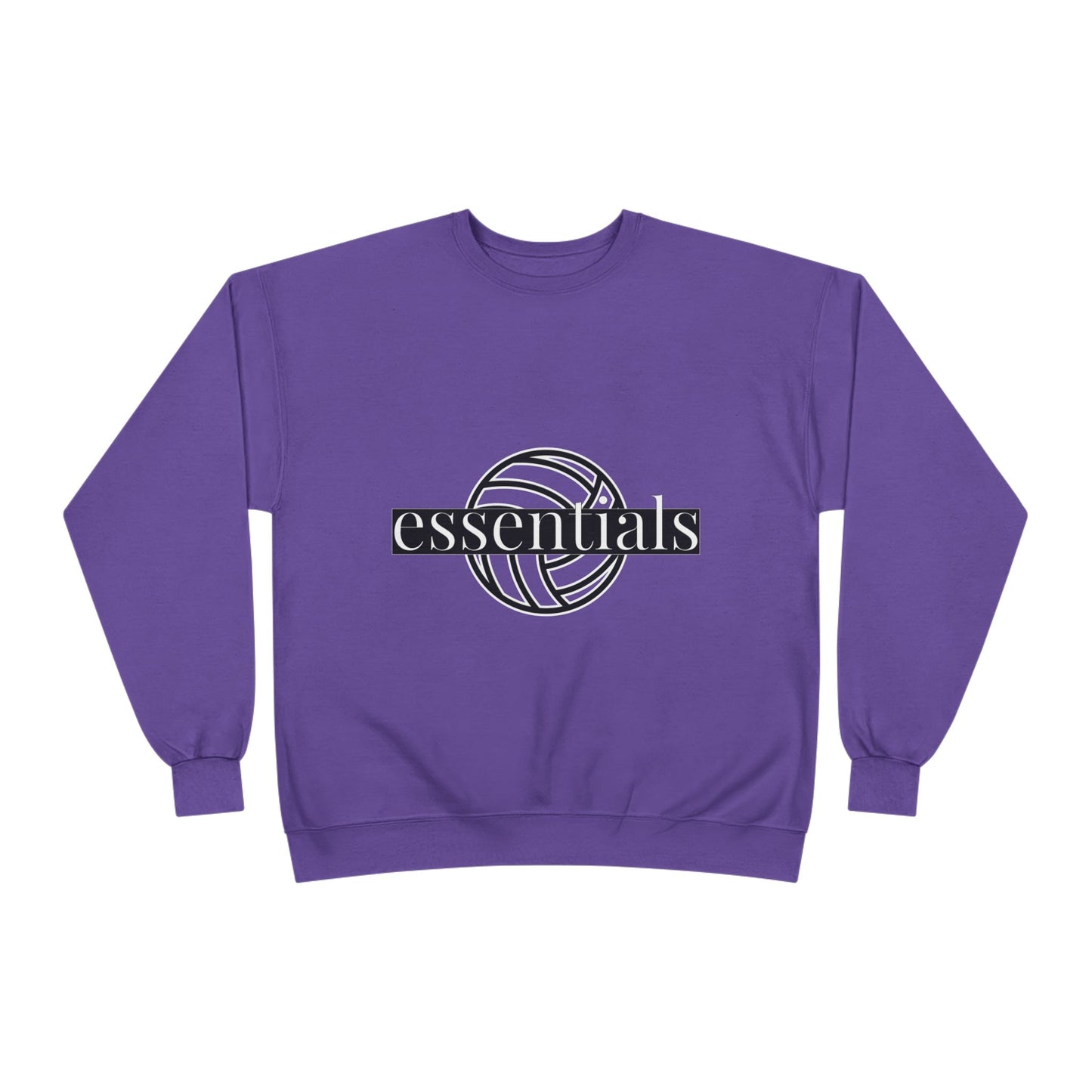 Unisex Eco-Friendly Volleyball Sweatshirt, Casual Sportswear for Athletes, Great for Gifts, Team Spiritwear, Eco-Conscious Fashion