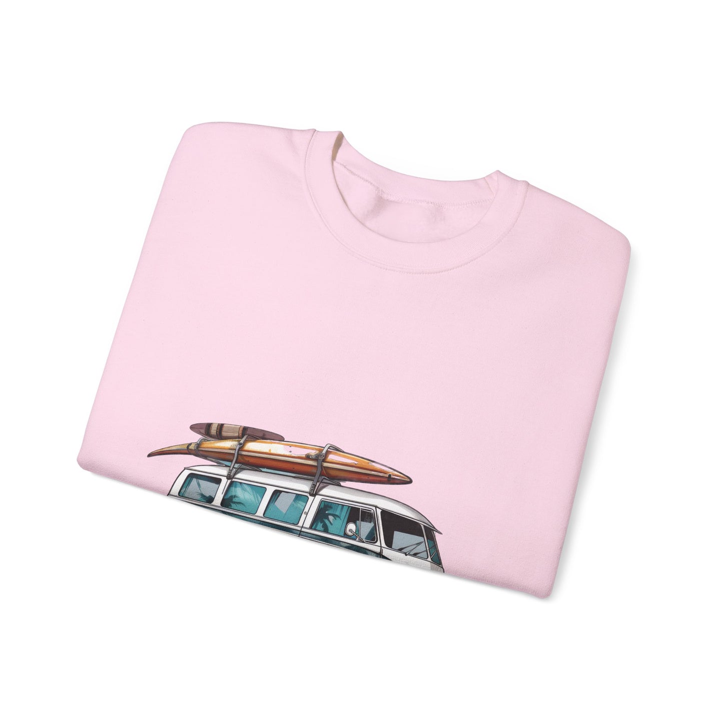 Retro Surf Van - Unisex Heavy Blend™ Crewneck Sweatshirt