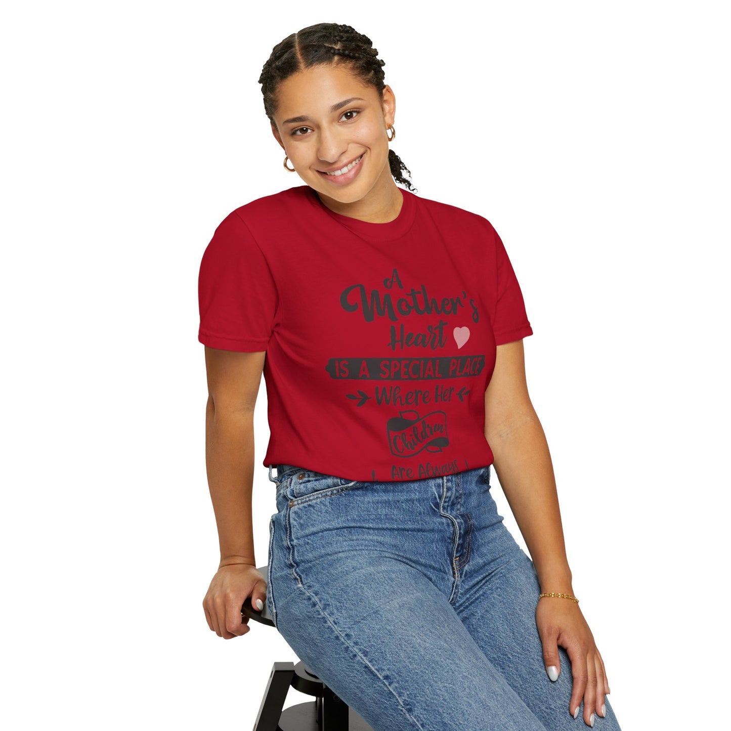 Mother's heart is a special place - Unisex Garment-Dyed T-shirt