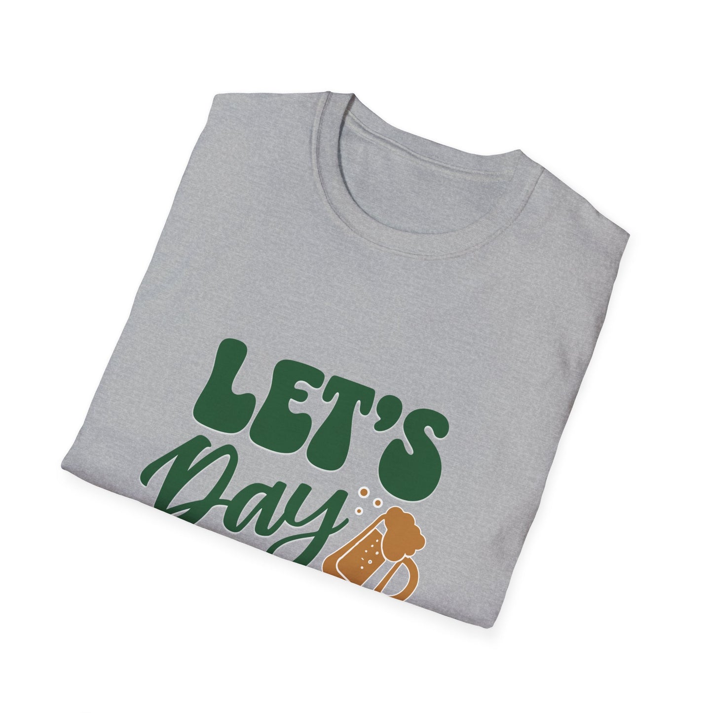 Let's Day Drink Unisex Softstyle T-Shirt - Fun Casual Graphic Tee for Party Lovers