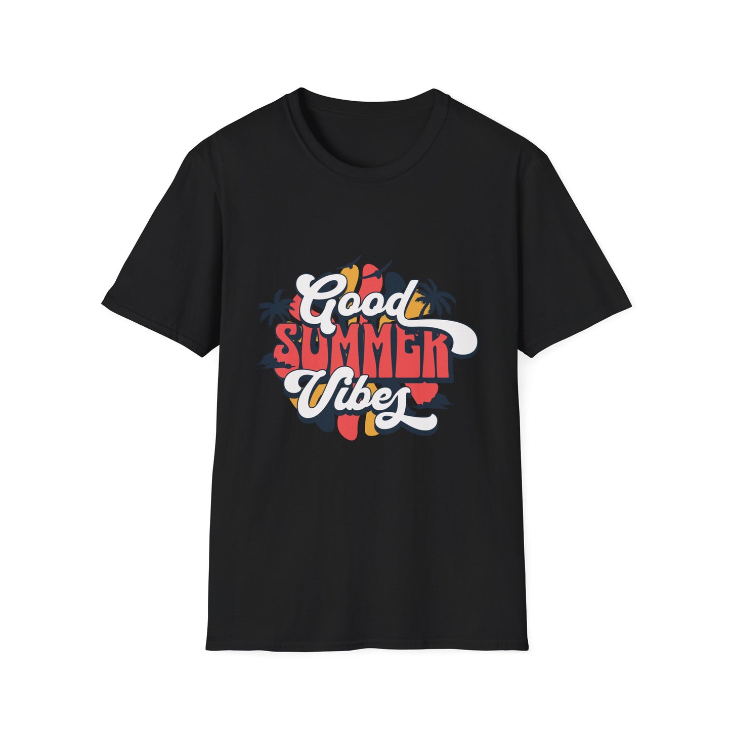 Summer Vibes T-Shirt, Good Summer Vibes Tee, Unisex Graphic Shirt, Beachwear, Vacation Outfit, Casual Wear, Gift Idea