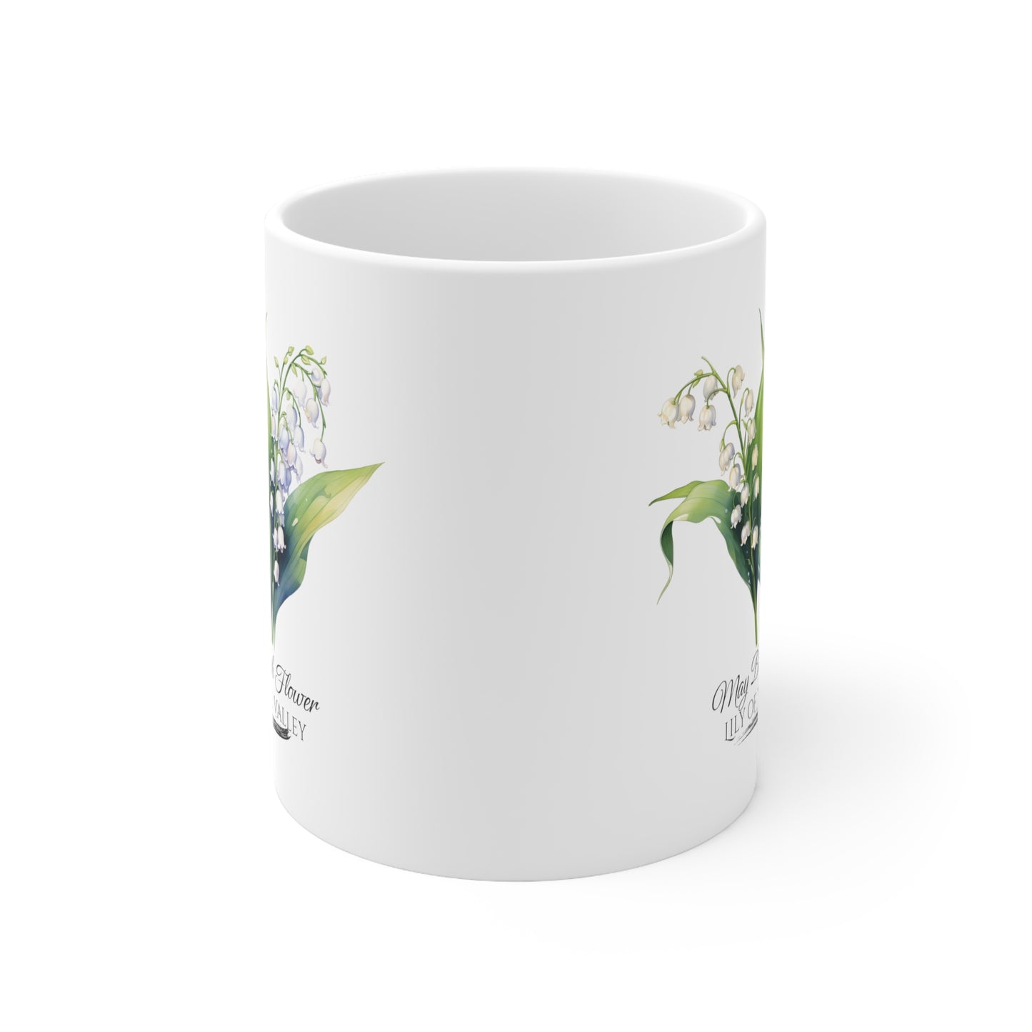 May Birth Flower (Lily of the Valley): Ceramic Mug 11oz