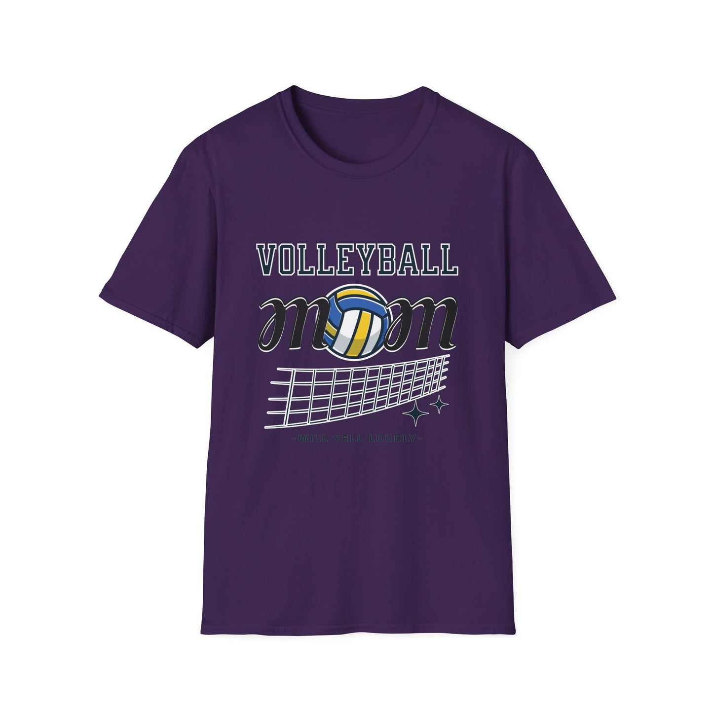 Volleyball Mom T-Shirt | Soft Unisex Tee for Sports Moms | Great for Gifts, Teamwear, Casual Outings, and Holidays