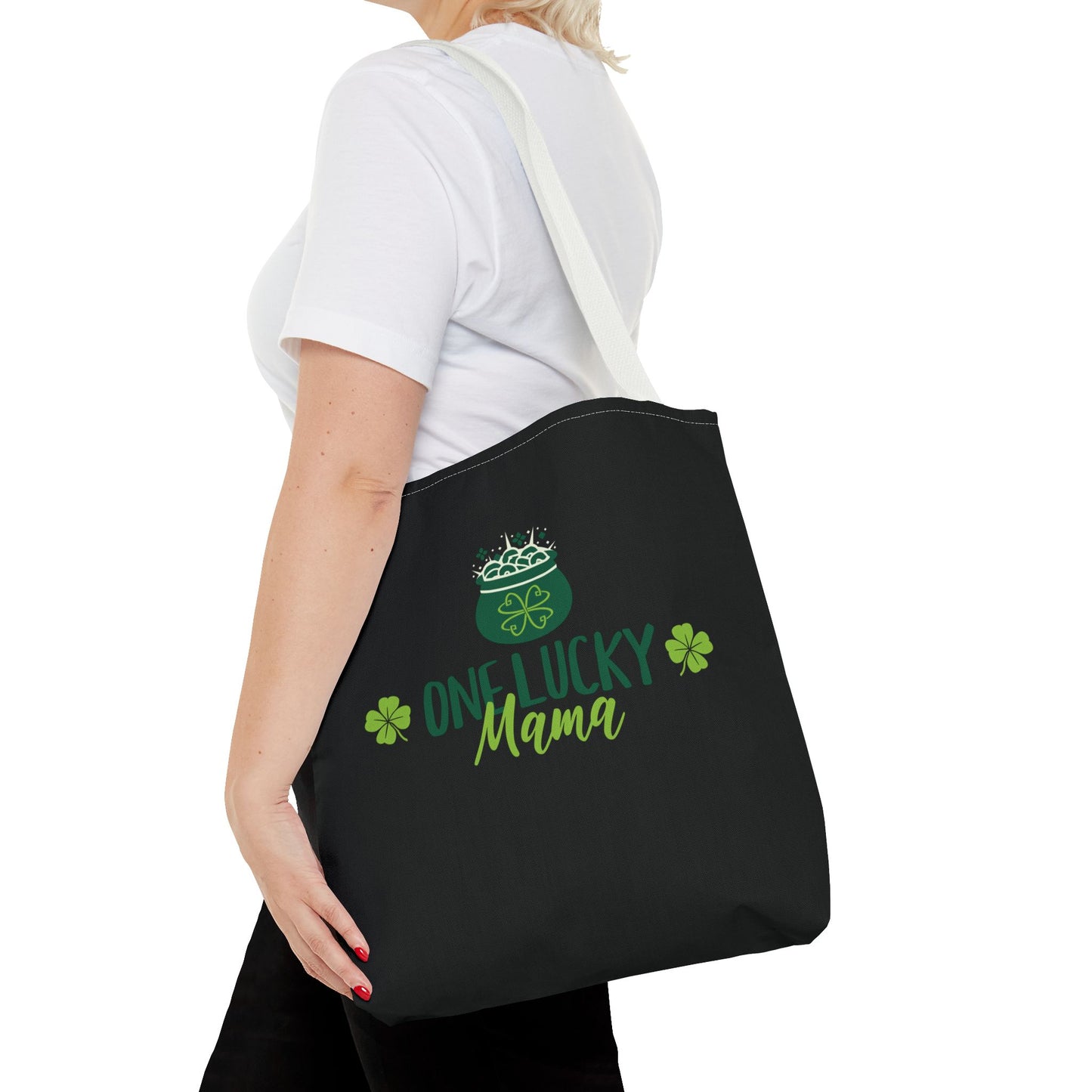 One Lucky Mama St. Patrick's Day Tote Bag - Fun & Festive Green Design