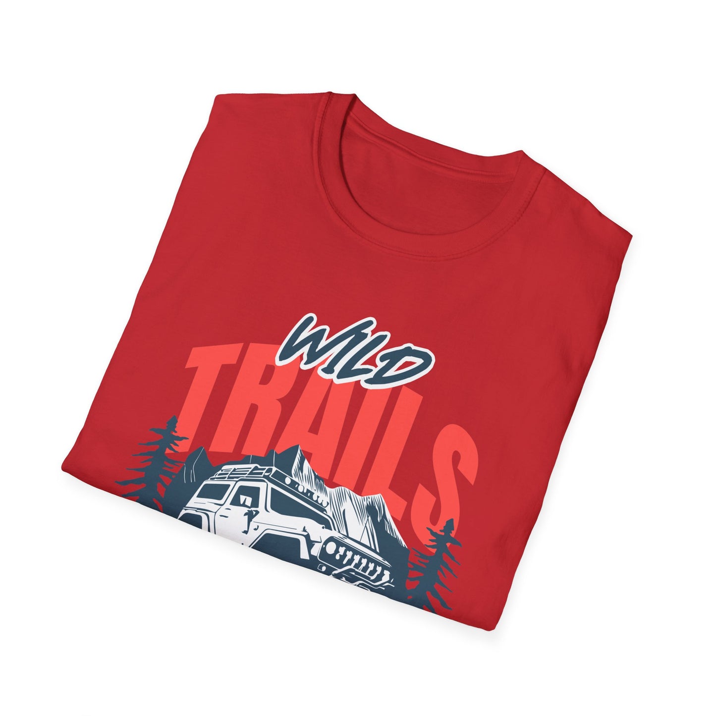Adventure Trails Unisex T-Shirt, Outdoors Nature Tee, Hiking Wanderlust Shirt, Wilderness Exploration Top, Mountain Camping Apparel