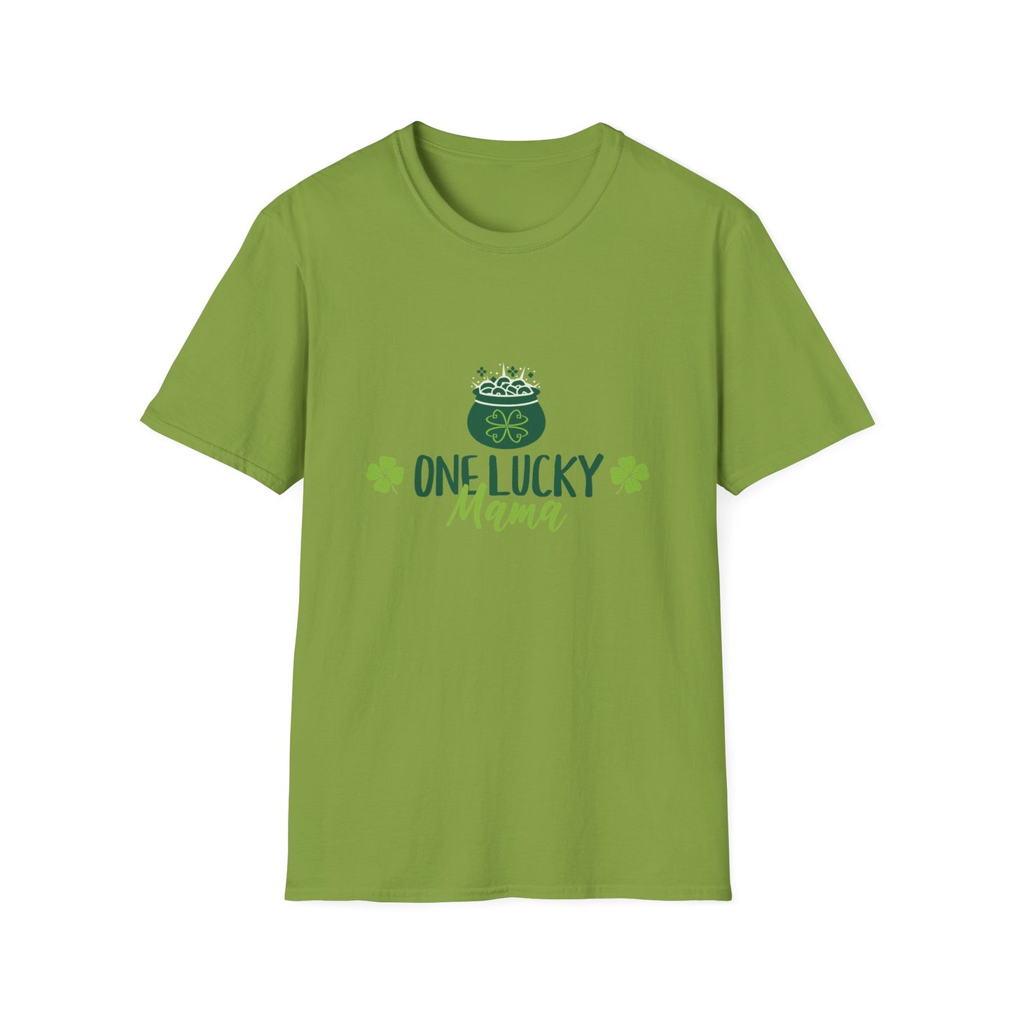 One Lucky Mama Unisex Softstyle T-Shirt for St. Patrick's Day