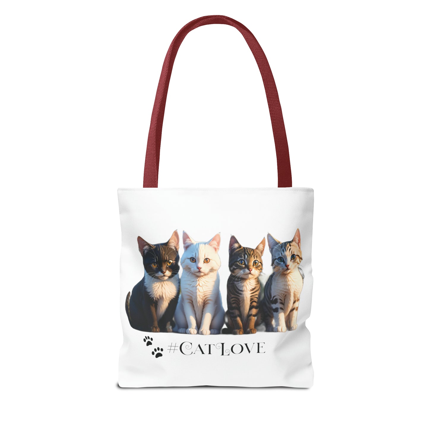 Tote Bag (AOP): #CatLove