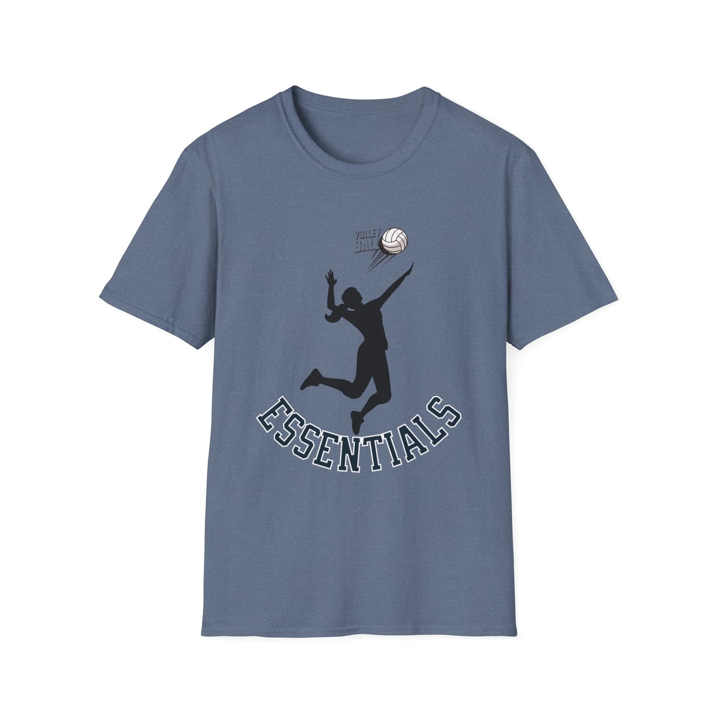 Graphic Sports T-Shirt - 'ESSENTIALS' Silhouette Tee for Athletes, Gym Lovers, Casual Wear, Sports Events, Gift Idea