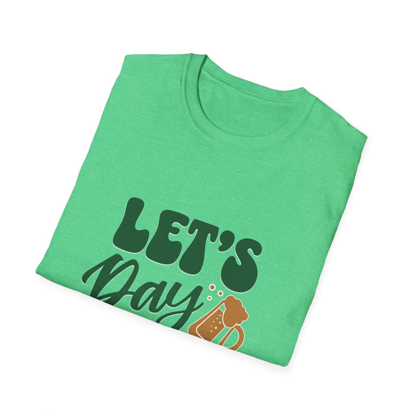 Let's Day Drink Unisex Softstyle T-Shirt - Fun Casual Graphic Tee for Party Lovers