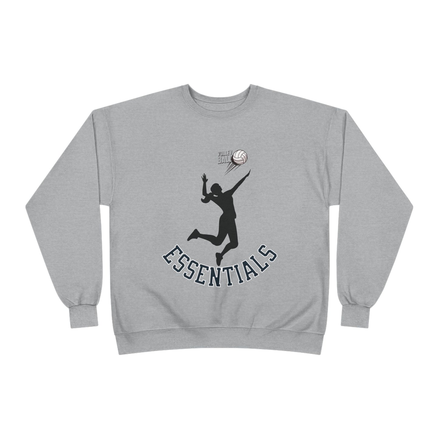 Stylish Eco-Friendly Crewneck Sweatshirt with 'Essentials' Graphic | Ideal for Athletes, Casual Wear, Sports Events and Holiday Gifts