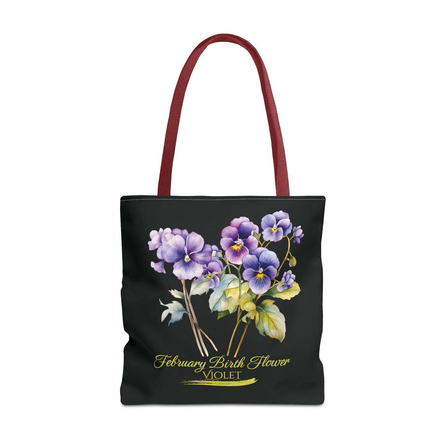 February Birth Flower: Violet - Tote Bag (AOP)